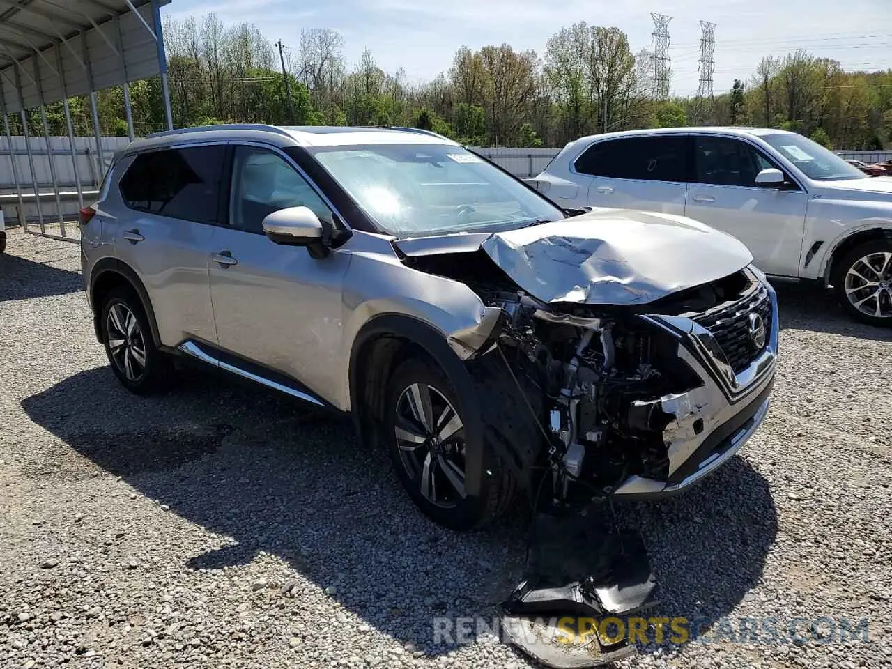 4 Photograph of a damaged car JN8AT3DC3MW107732 NISSAN ROGUE 2021
