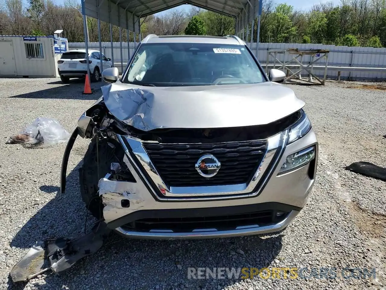 5 Photograph of a damaged car JN8AT3DC3MW107732 NISSAN ROGUE 2021