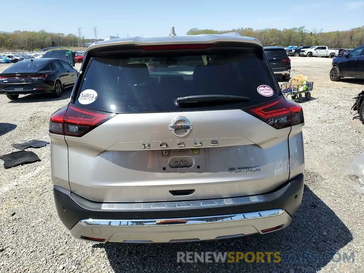 6 Photograph of a damaged car JN8AT3DC3MW107732 NISSAN ROGUE 2021