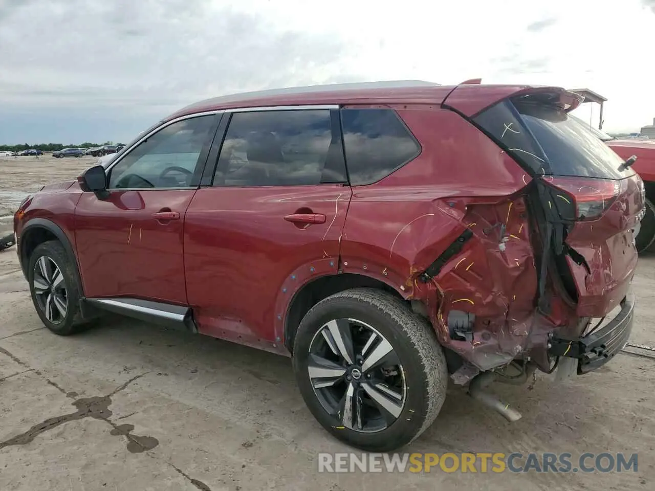2 Photograph of a damaged car JN8AT3DC6MW107529 NISSAN ROGUE 2021