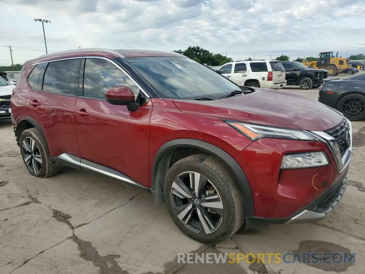 4 Photograph of a damaged car JN8AT3DC6MW107529 NISSAN ROGUE 2021