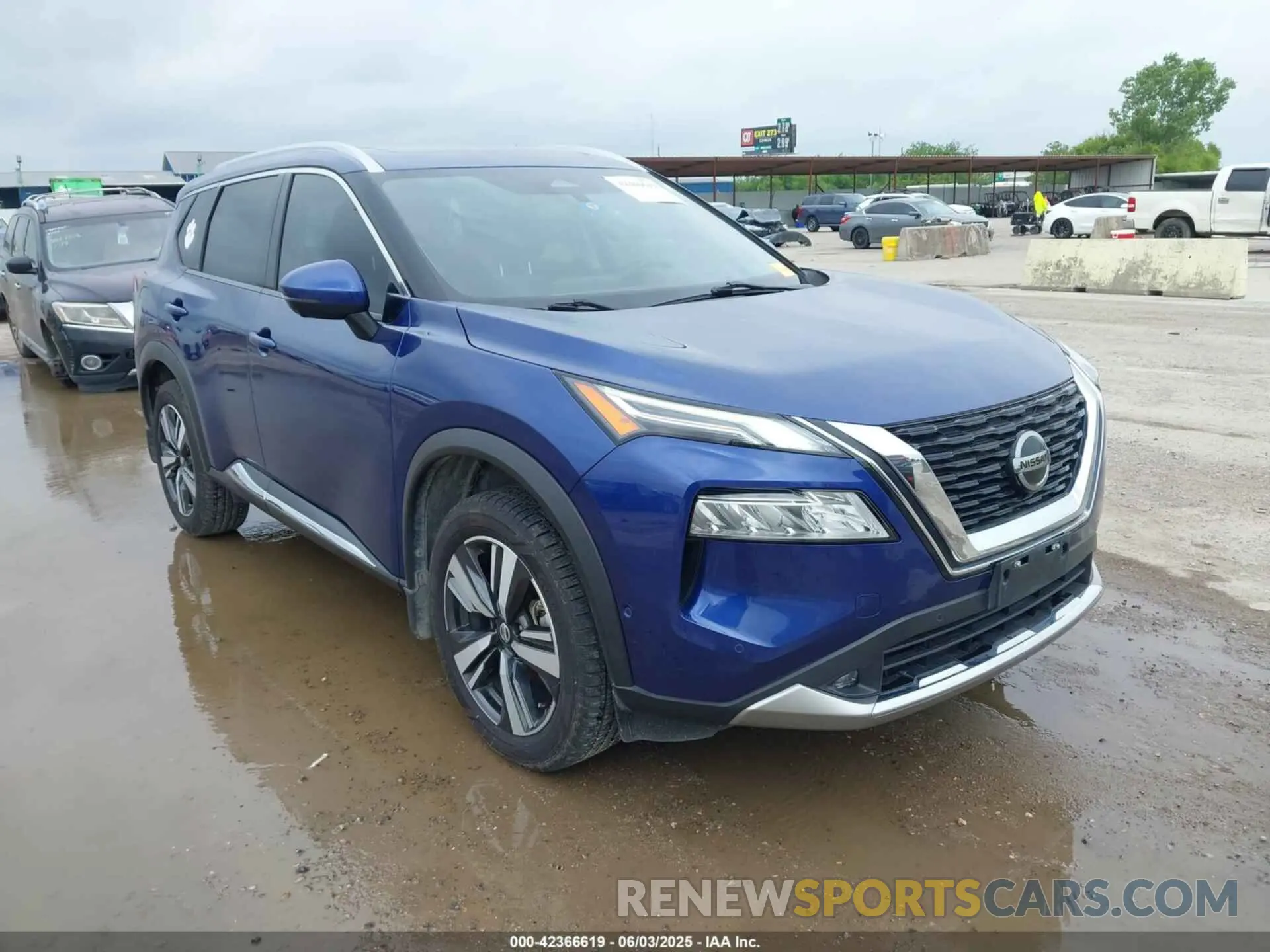 1 Photograph of a damaged car JN8AT3DC7MW102193 NISSAN ROGUE 2021