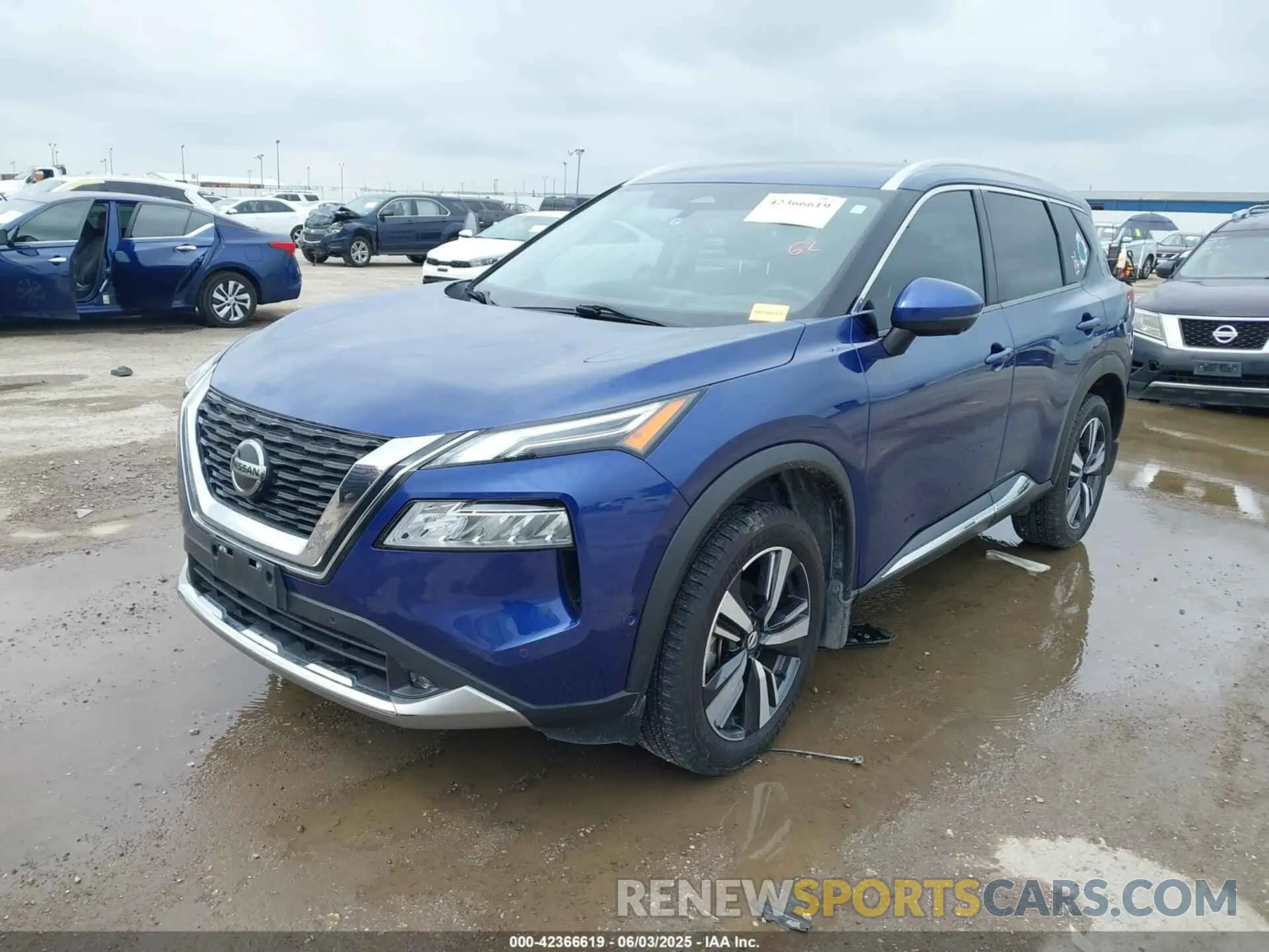 2 Photograph of a damaged car JN8AT3DC7MW102193 NISSAN ROGUE 2021