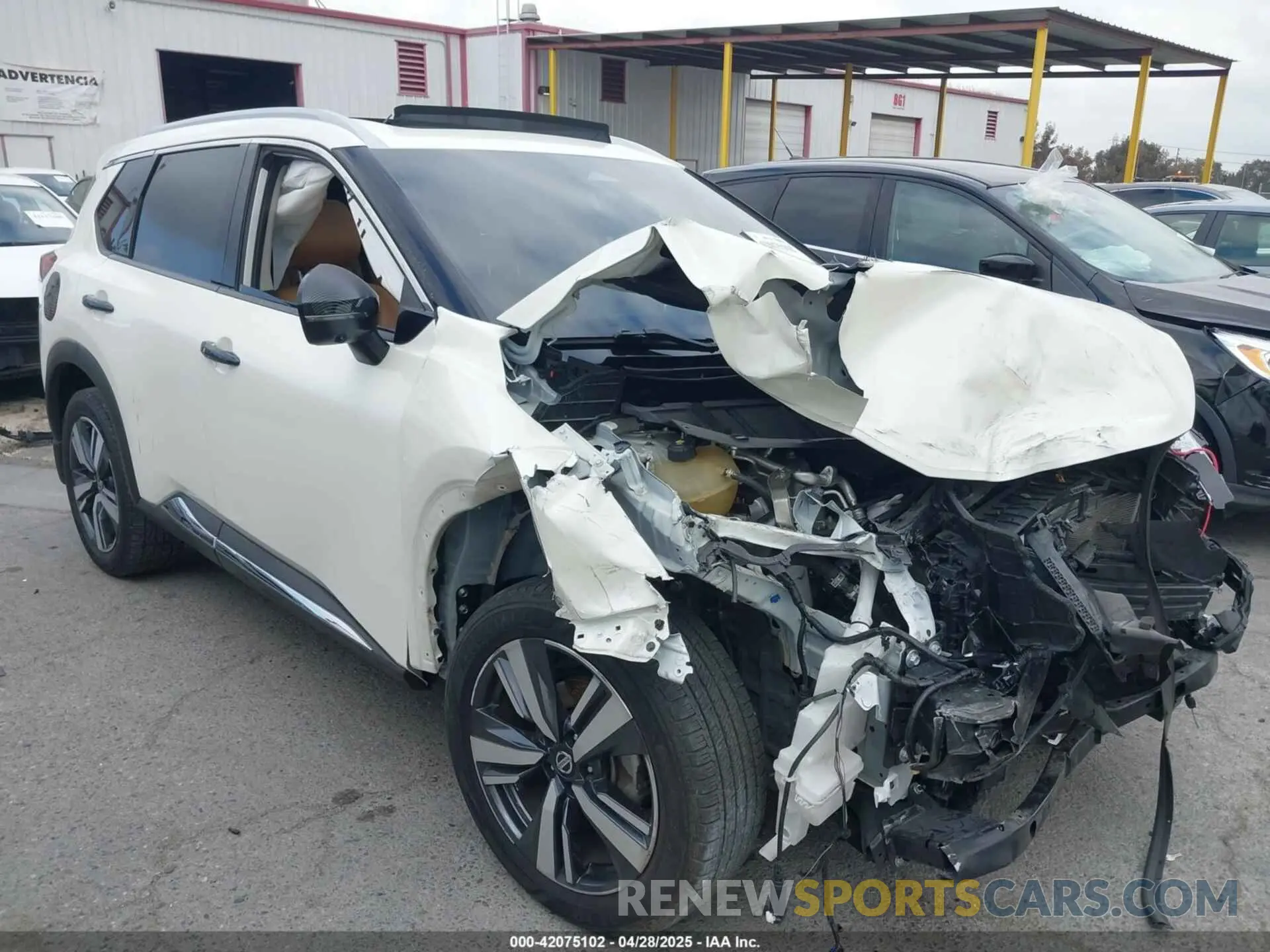 1 Photograph of a damaged car JN8AT3DCXMW102124 NISSAN ROGUE 2021