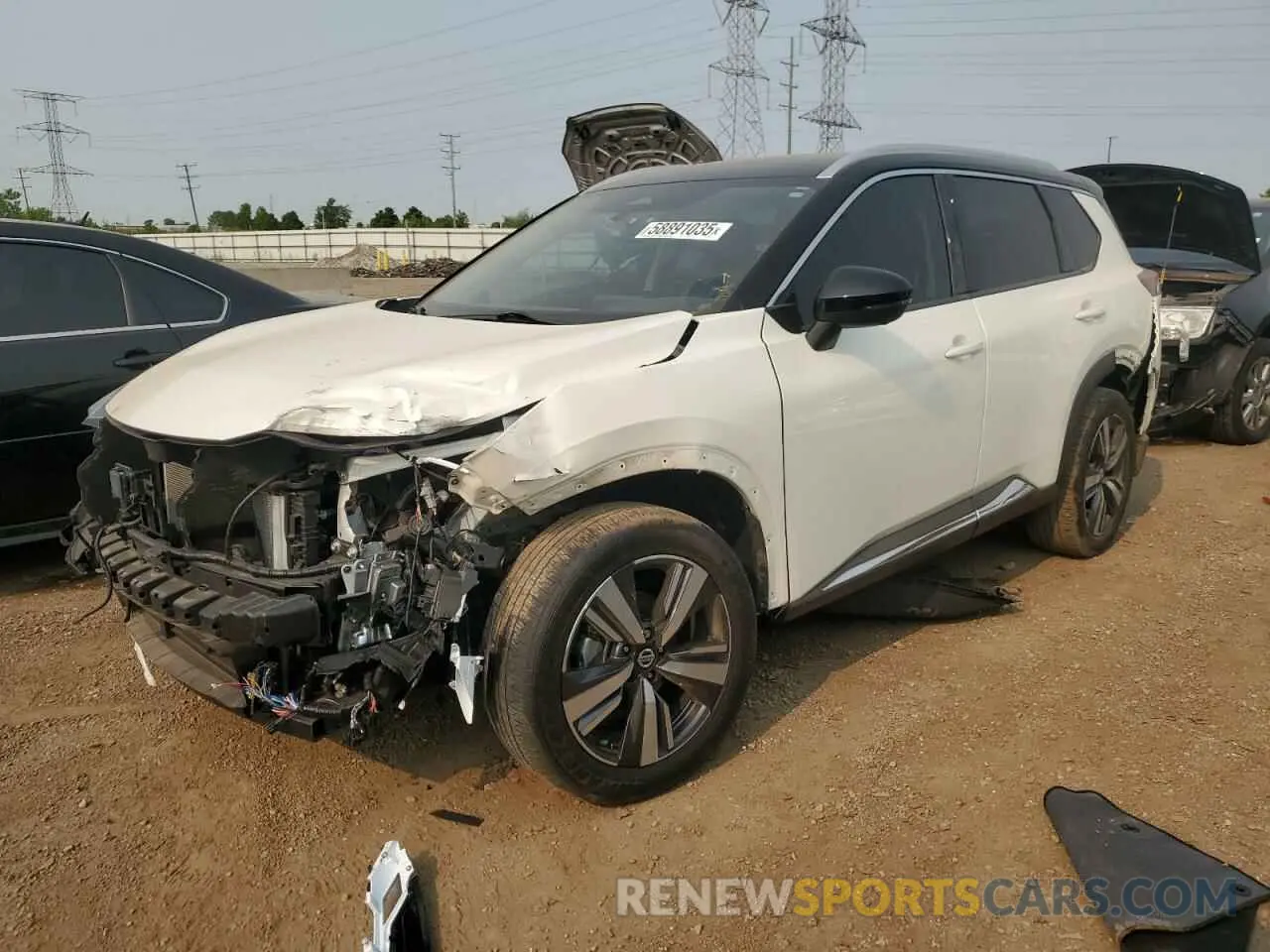 1 Photograph of a damaged car JN8AT3DD4MW309519 NISSAN ROGUE 2021