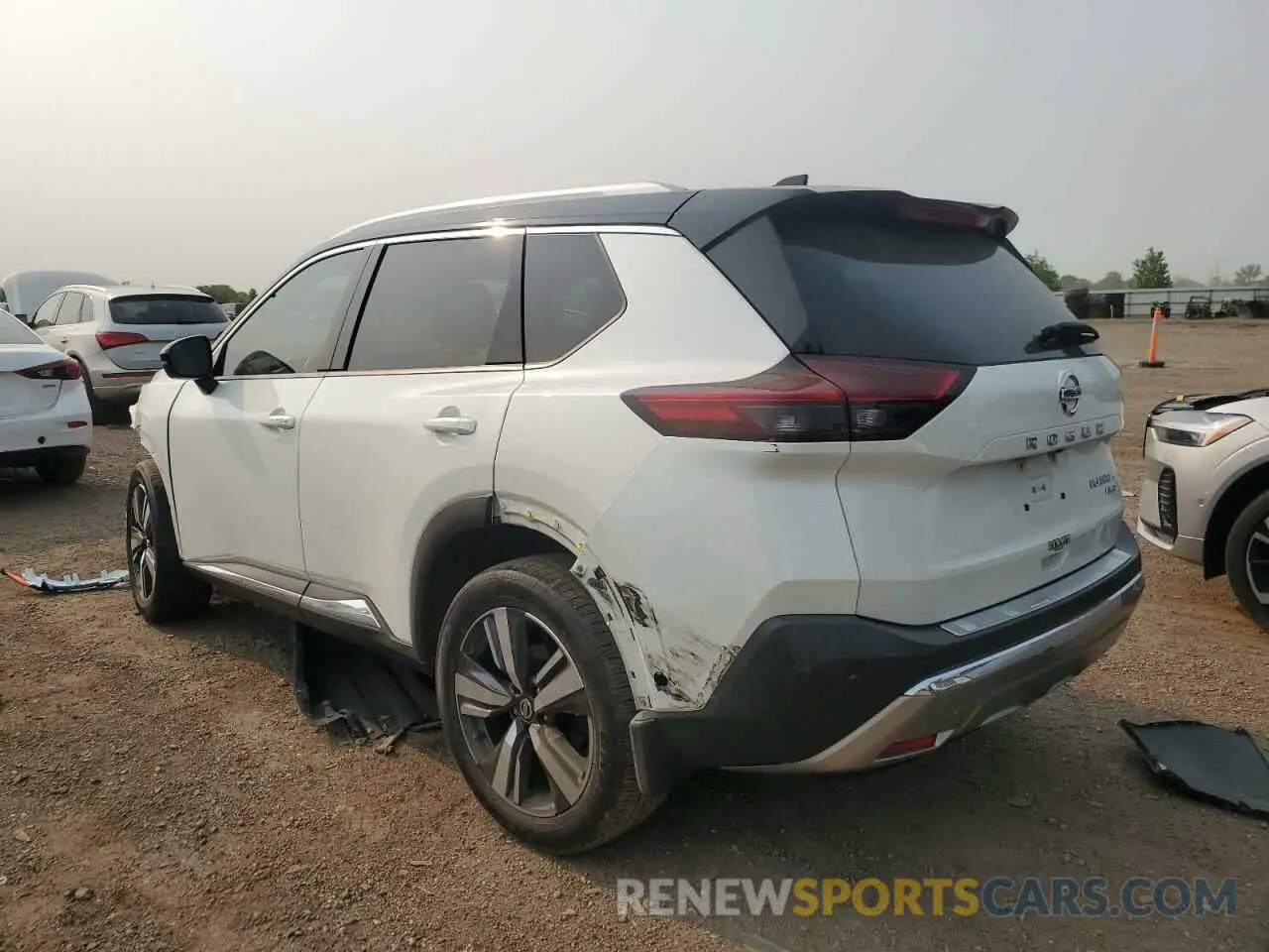 2 Photograph of a damaged car JN8AT3DD4MW309519 NISSAN ROGUE 2021
