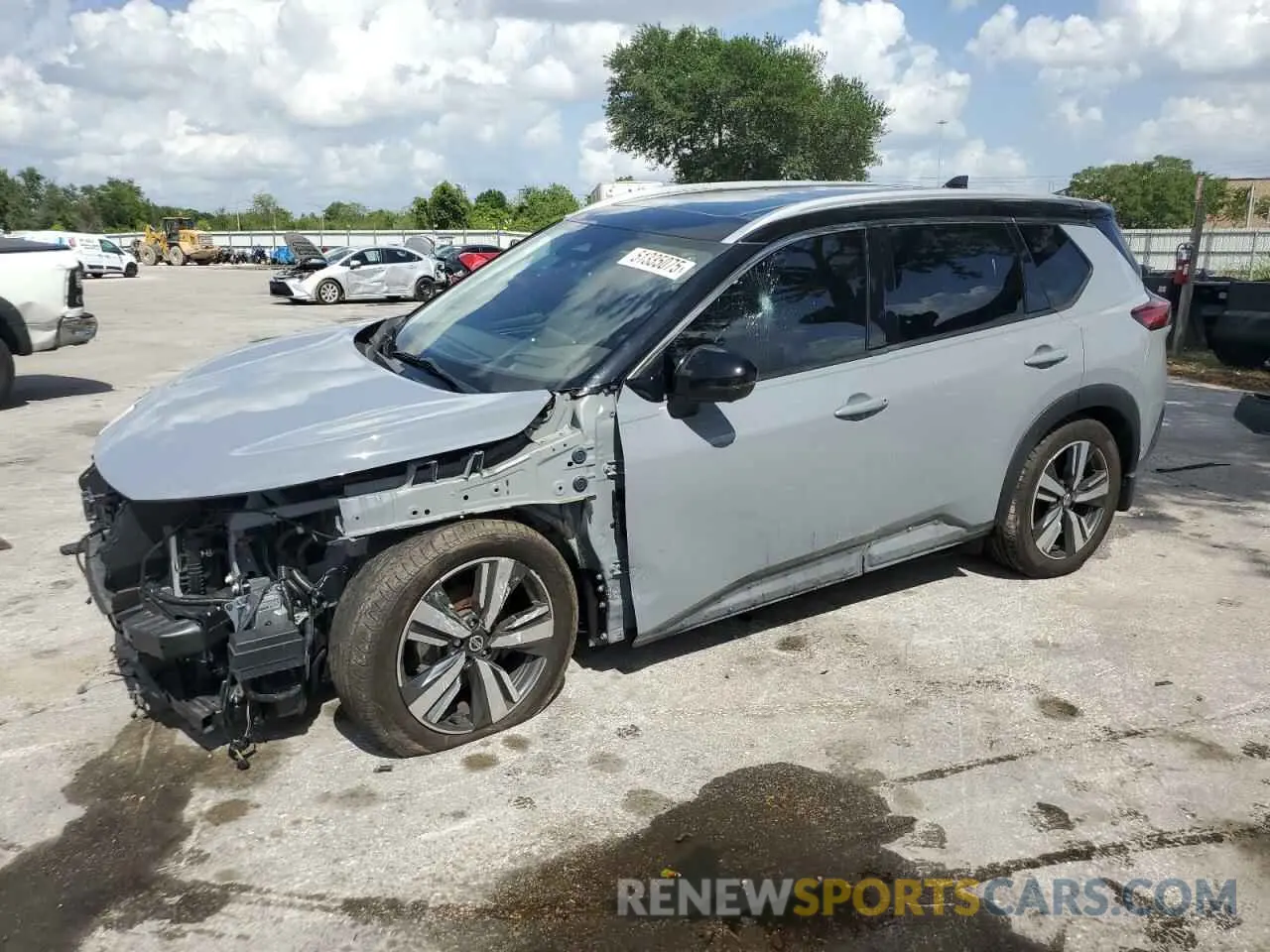 1 Photograph of a damaged car JN8AT3DD8MW314691 NISSAN ROGUE 2021