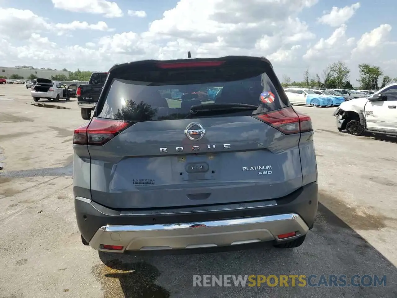 6 Photograph of a damaged car JN8AT3DD8MW314691 NISSAN ROGUE 2021