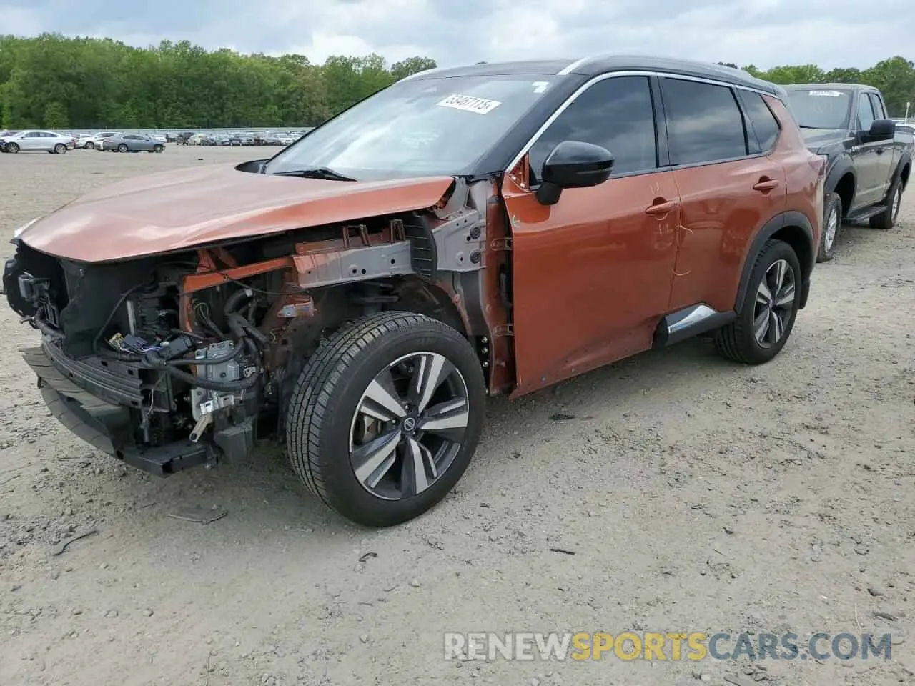 1 Photograph of a damaged car JN8AT3DD8MW320264 NISSAN ROGUE 2021