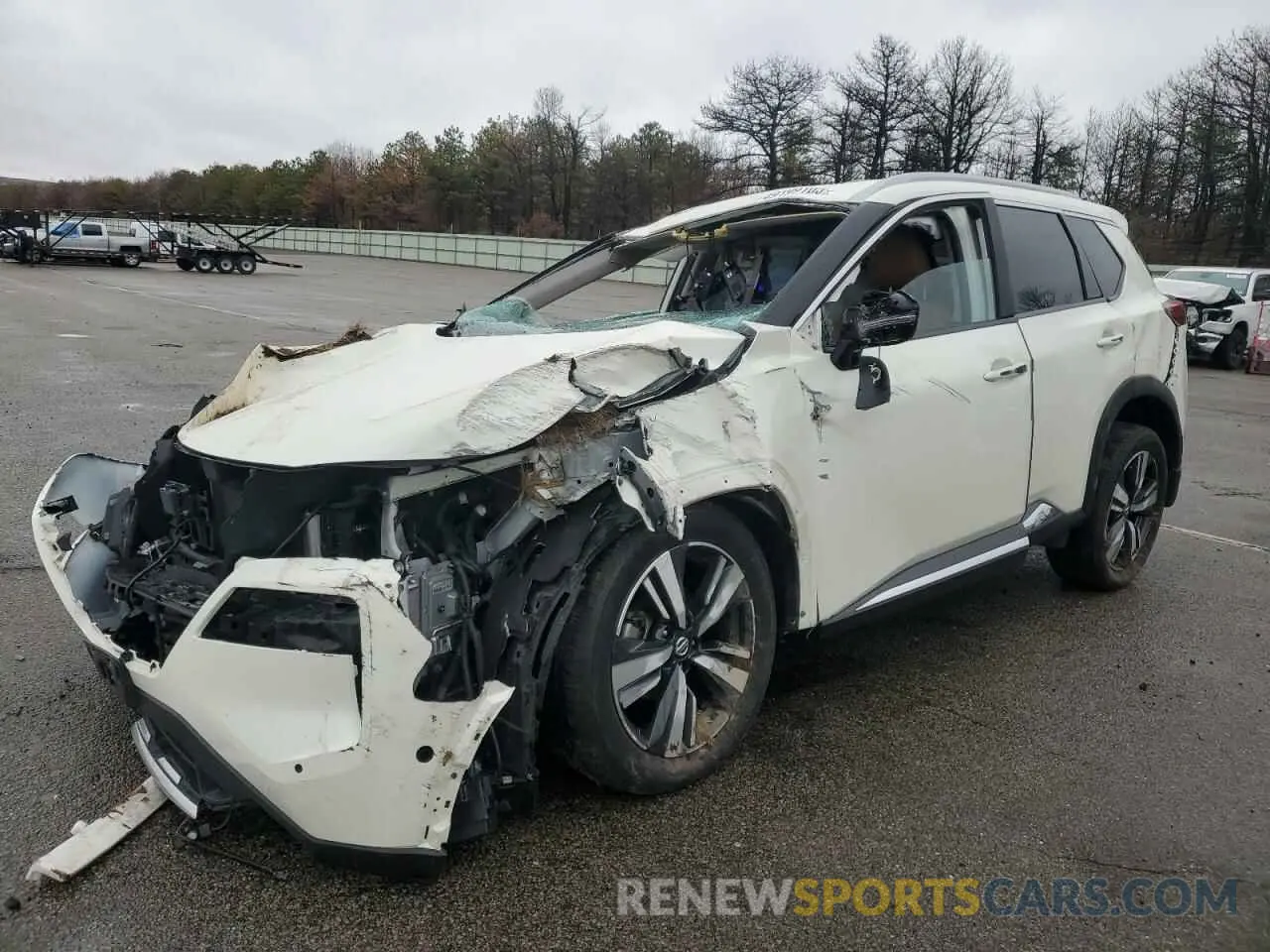 1 Photograph of a damaged car JN8AT3DDXMW302168 NISSAN ROGUE 2021
