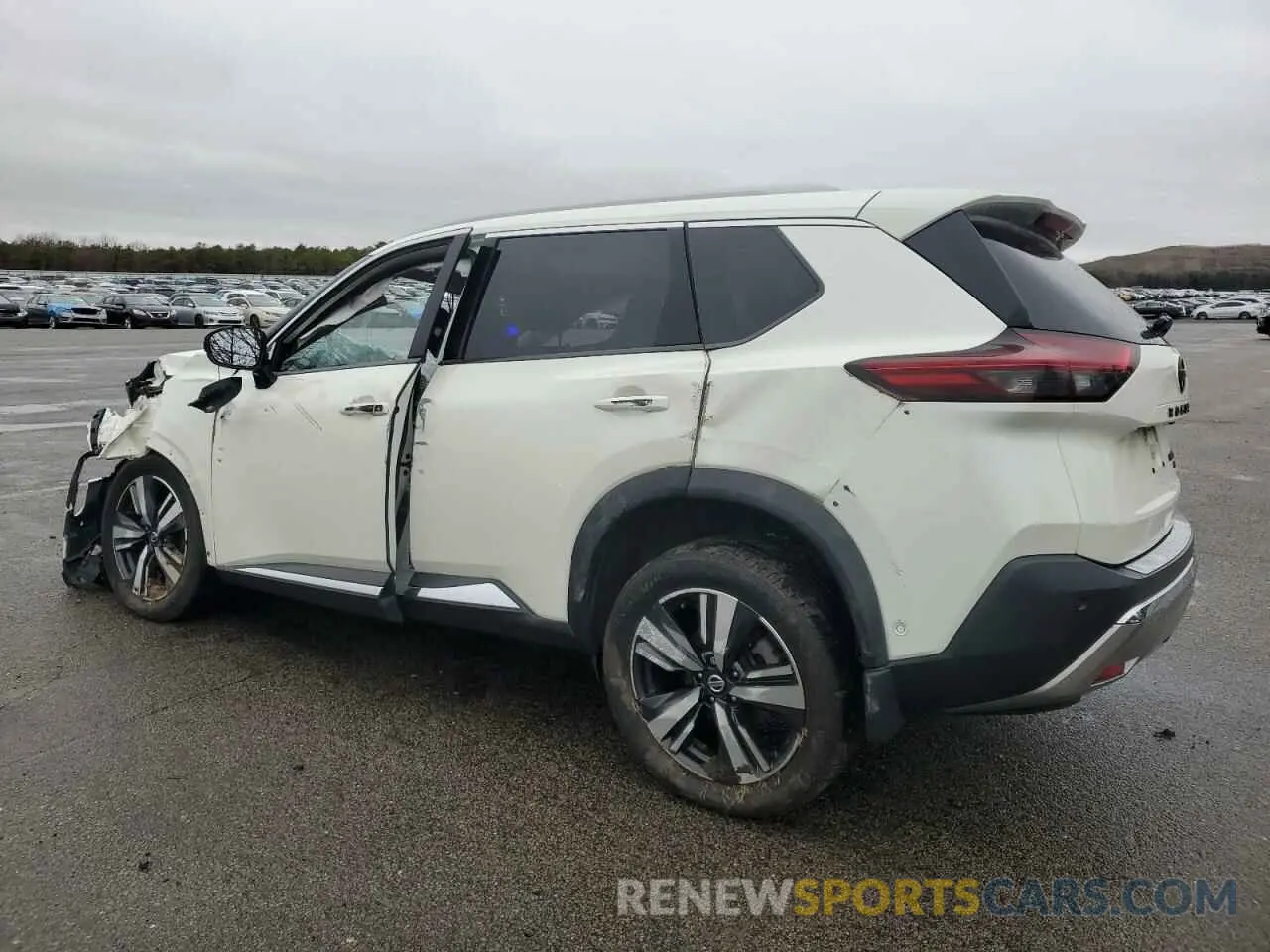 2 Photograph of a damaged car JN8AT3DDXMW302168 NISSAN ROGUE 2021