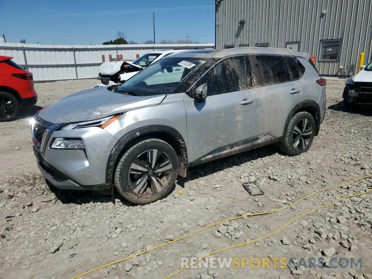 1 Photograph of a damaged car JN8BT3CB8MW450307 NISSAN ROGUE 2021