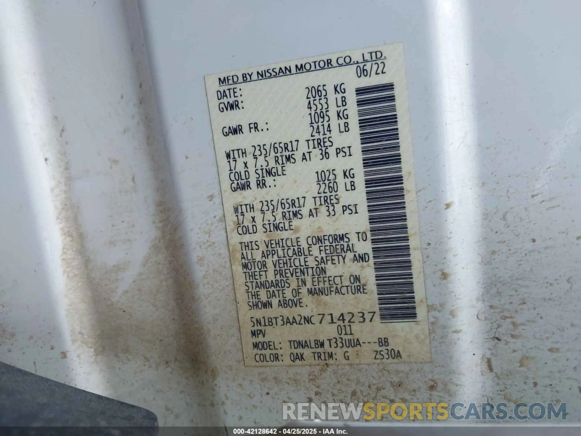 9 Photograph of a damaged car 5N1BT3AA2NC714237 NISSAN ROGUE 2022