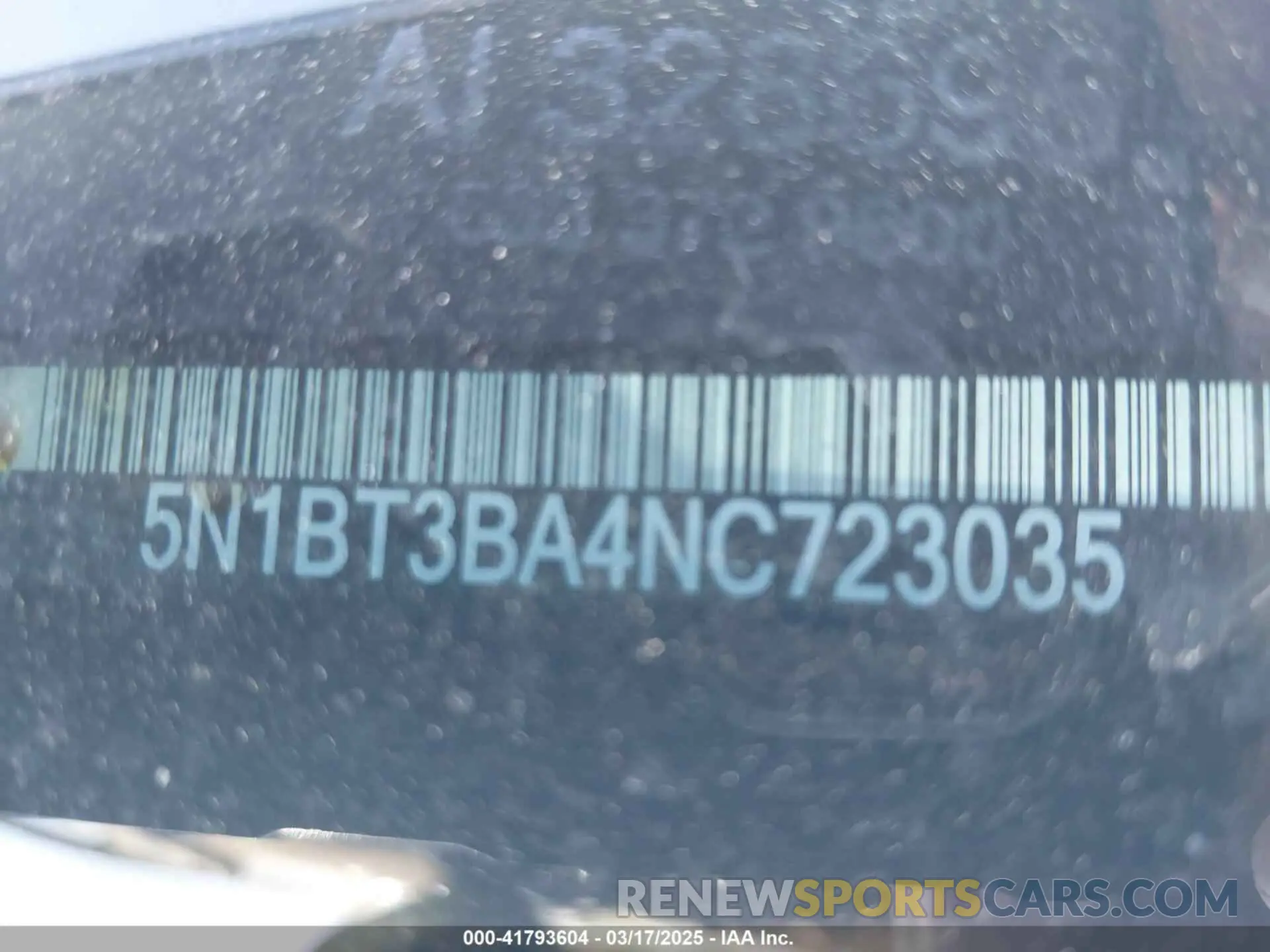 9 Photograph of a damaged car 5N1BT3BA4NC723035 NISSAN ROGUE 2022