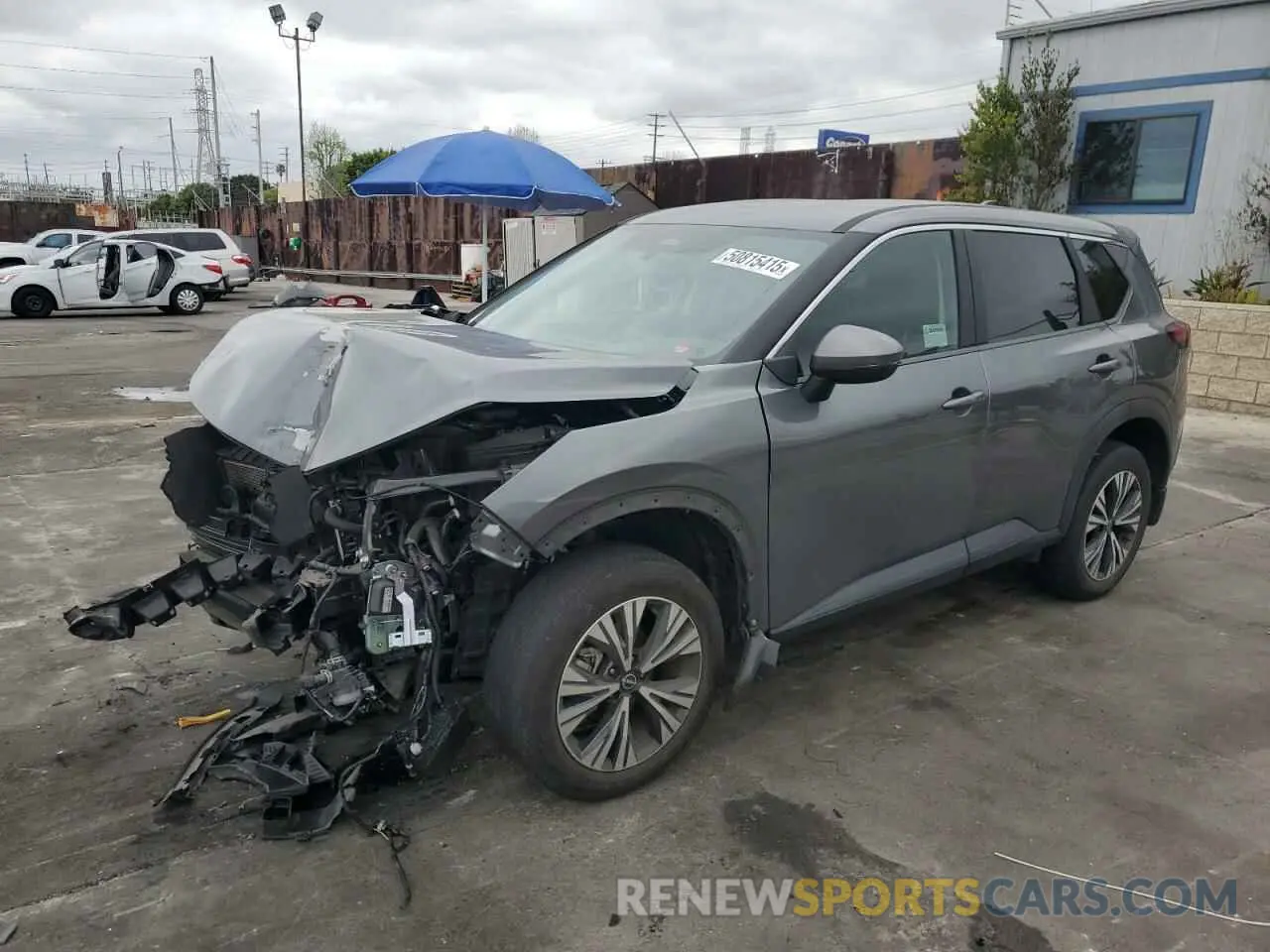 1 Photograph of a damaged car 5N1BT3BA6NC733100 NISSAN ROGUE 2022
