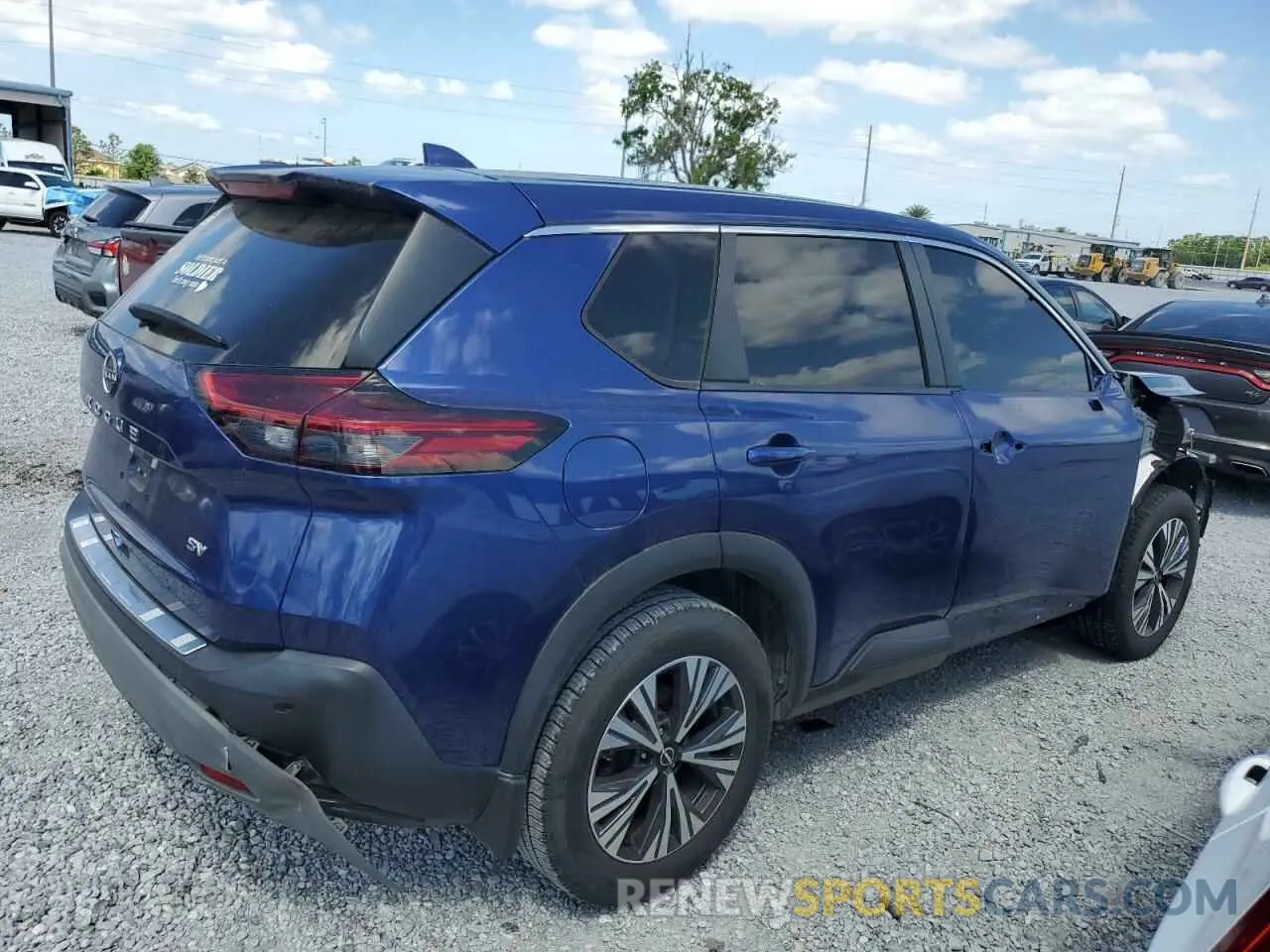 3 Photograph of a damaged car 5N1BT3BA7NC697966 NISSAN ROGUE 2022