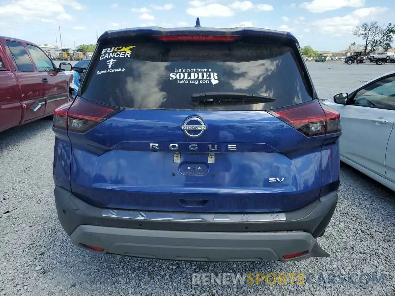 6 Photograph of a damaged car 5N1BT3BA7NC697966 NISSAN ROGUE 2022