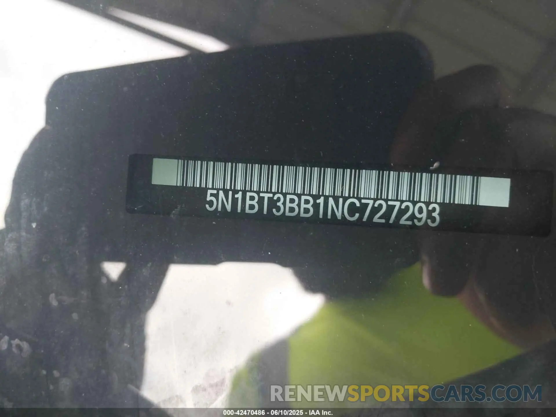 9 Photograph of a damaged car 5N1BT3BB1NC727293 NISSAN ROGUE 2022