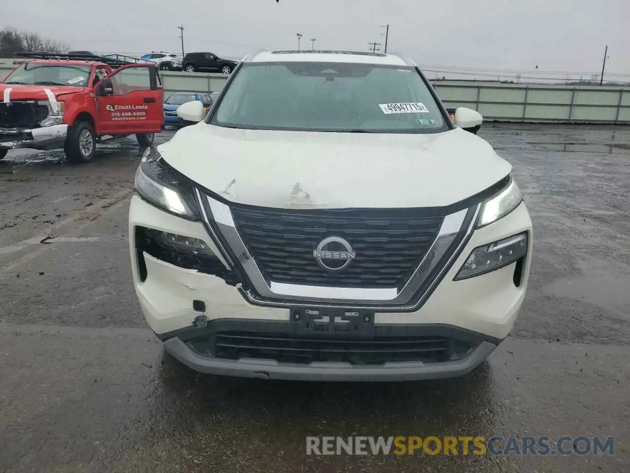 5 Photograph of a damaged car 5N1BT3BB7NC734605 NISSAN ROGUE 2022