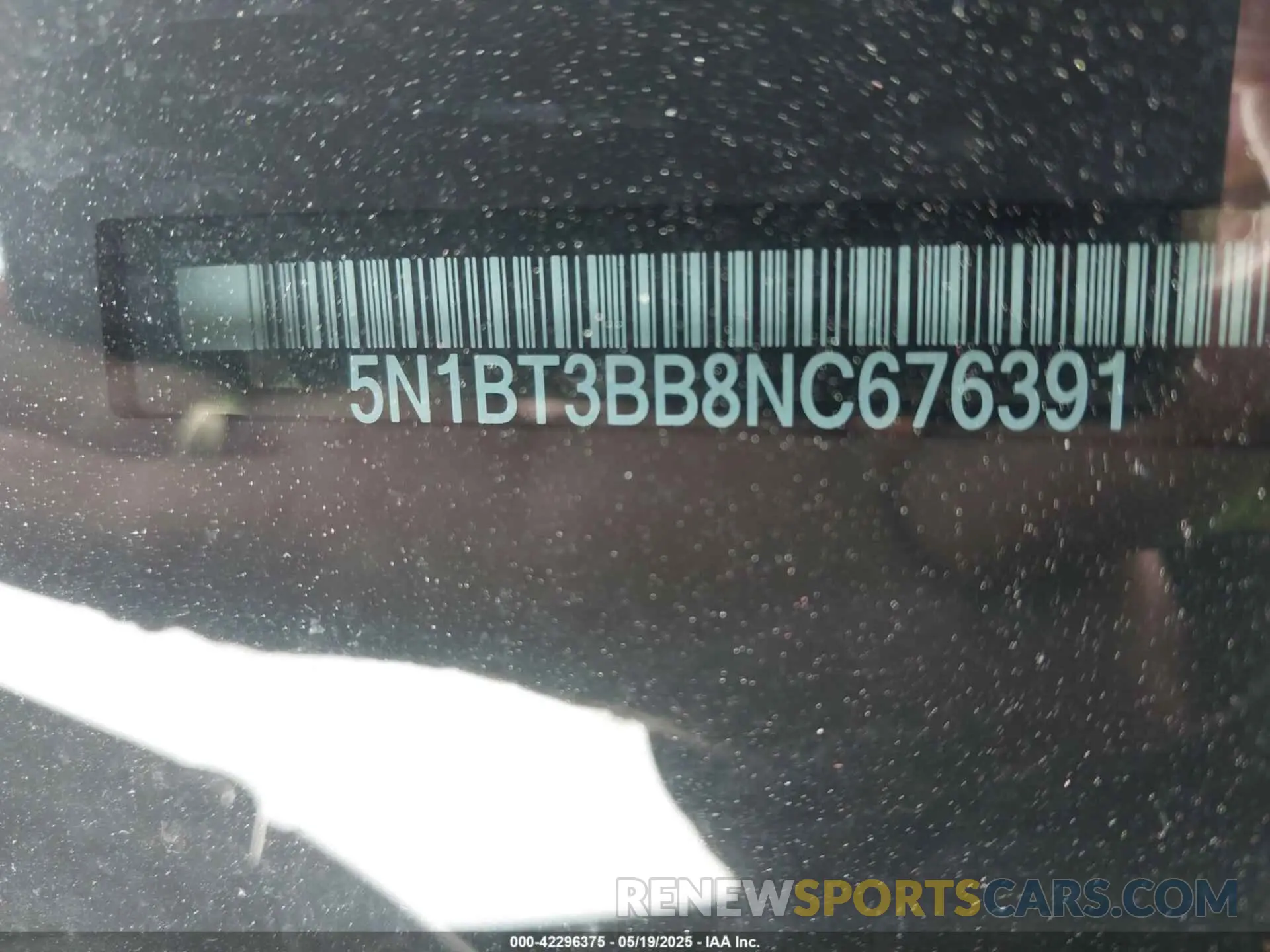 9 Photograph of a damaged car 5N1BT3BB8NC676391 NISSAN ROGUE 2022