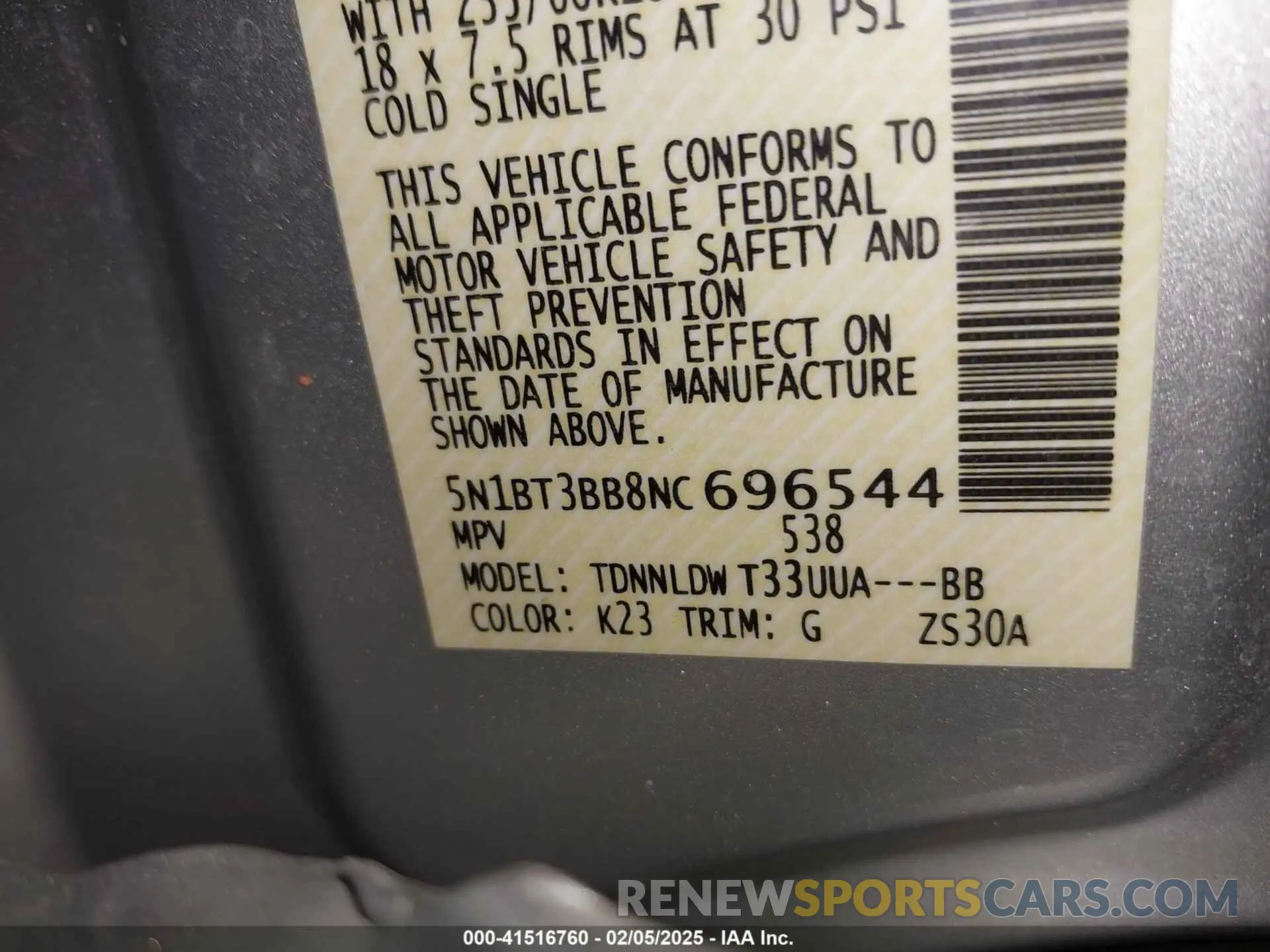 9 Photograph of a damaged car 5N1BT3BB8NC696544 NISSAN ROGUE 2022