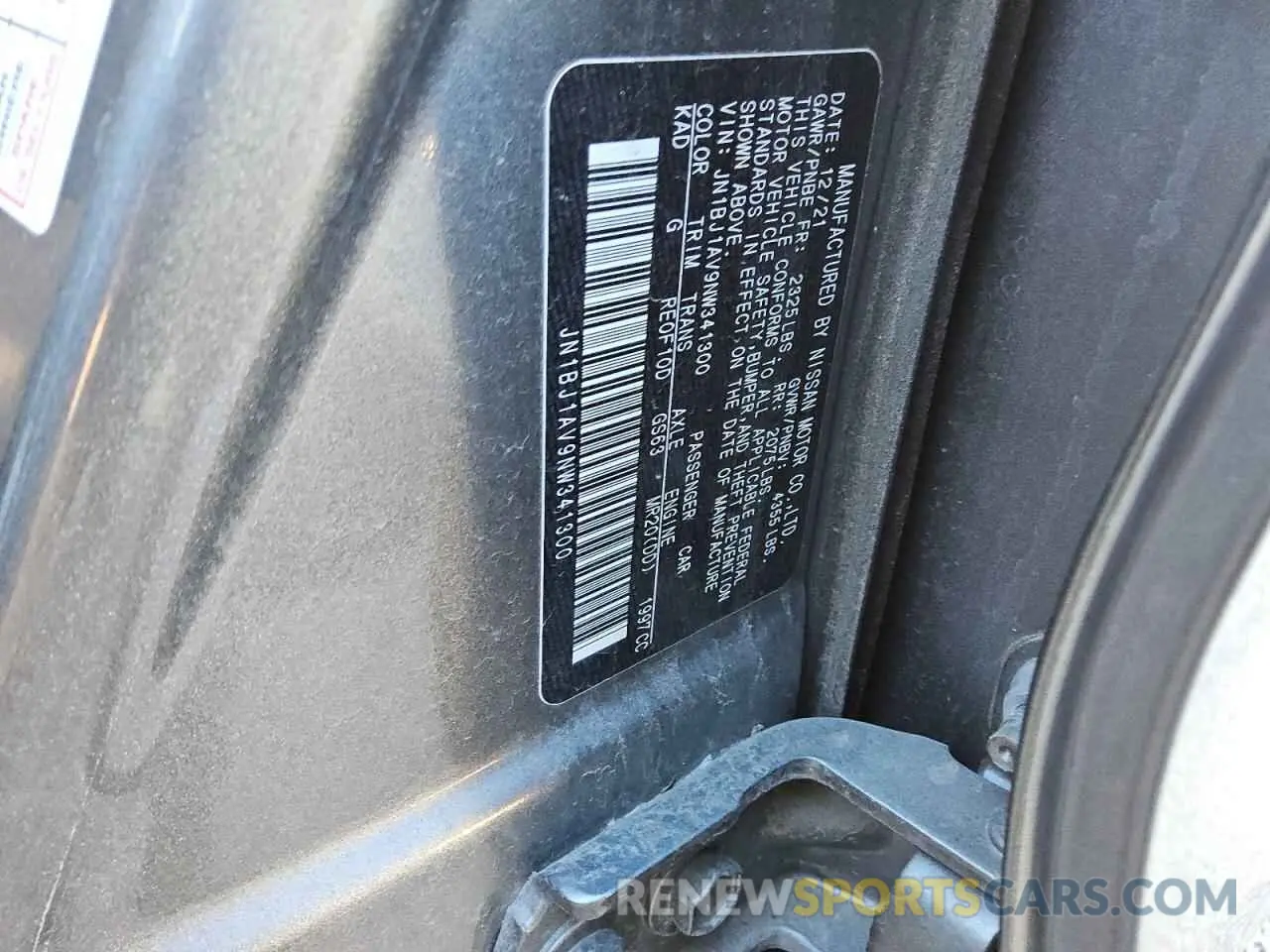 13 Photograph of a damaged car JN1BJ1AV9NW341300 NISSAN ROGUE 2022