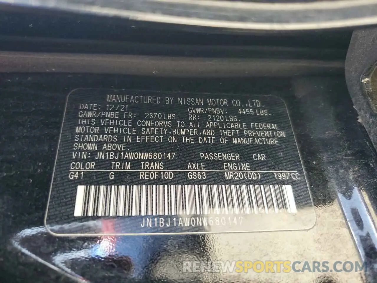 13 Photograph of a damaged car JN1BJ1AW0NW680147 NISSAN ROGUE 2022