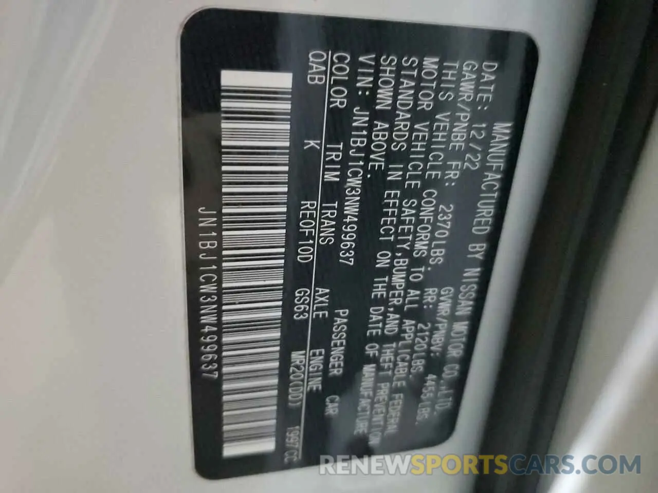 14 Photograph of a damaged car JN1BJ1CW3NW499637 NISSAN ROGUE 2022