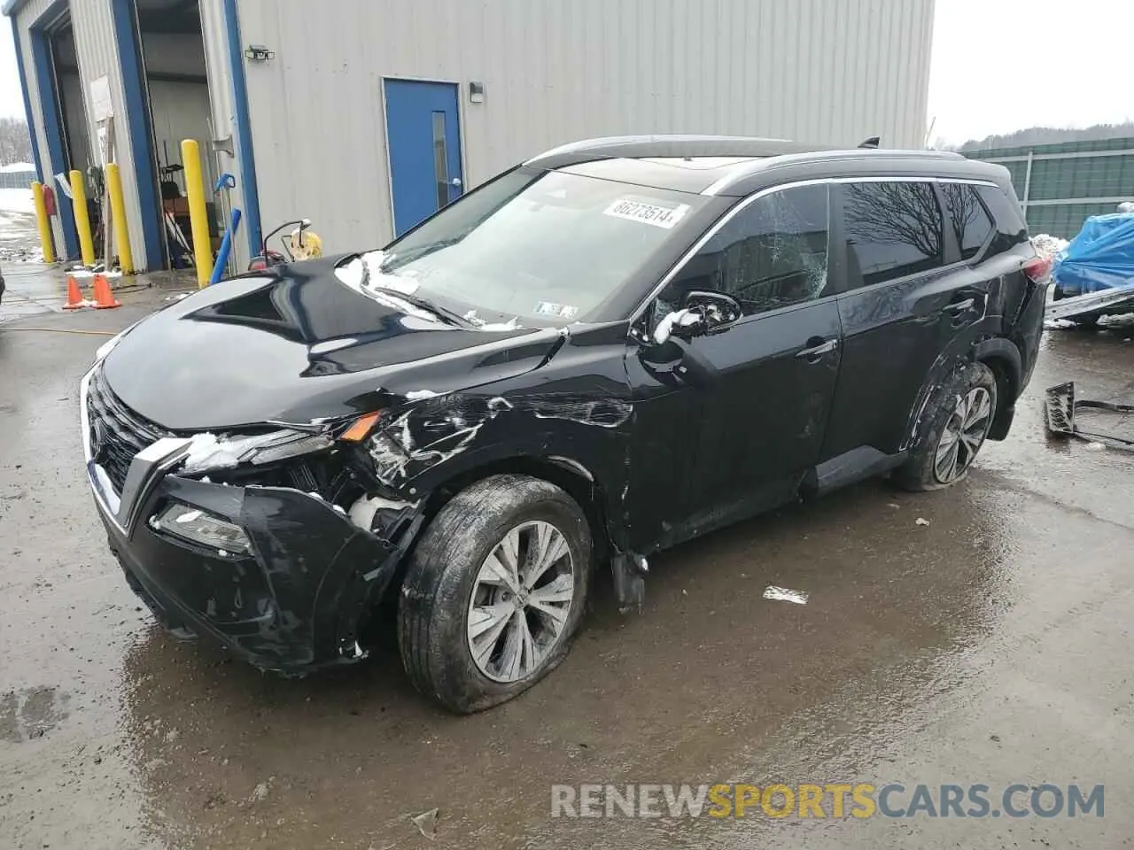 1 Photograph of a damaged car JN8BT3BB3NW337934 NISSAN ROGUE 2022