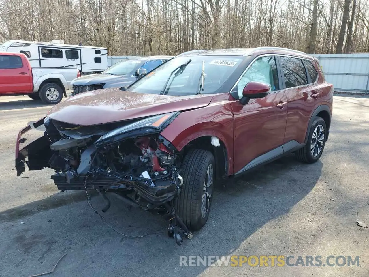 1 Photograph of a damaged car JN8BT3BB4NW335819 NISSAN ROGUE 2022