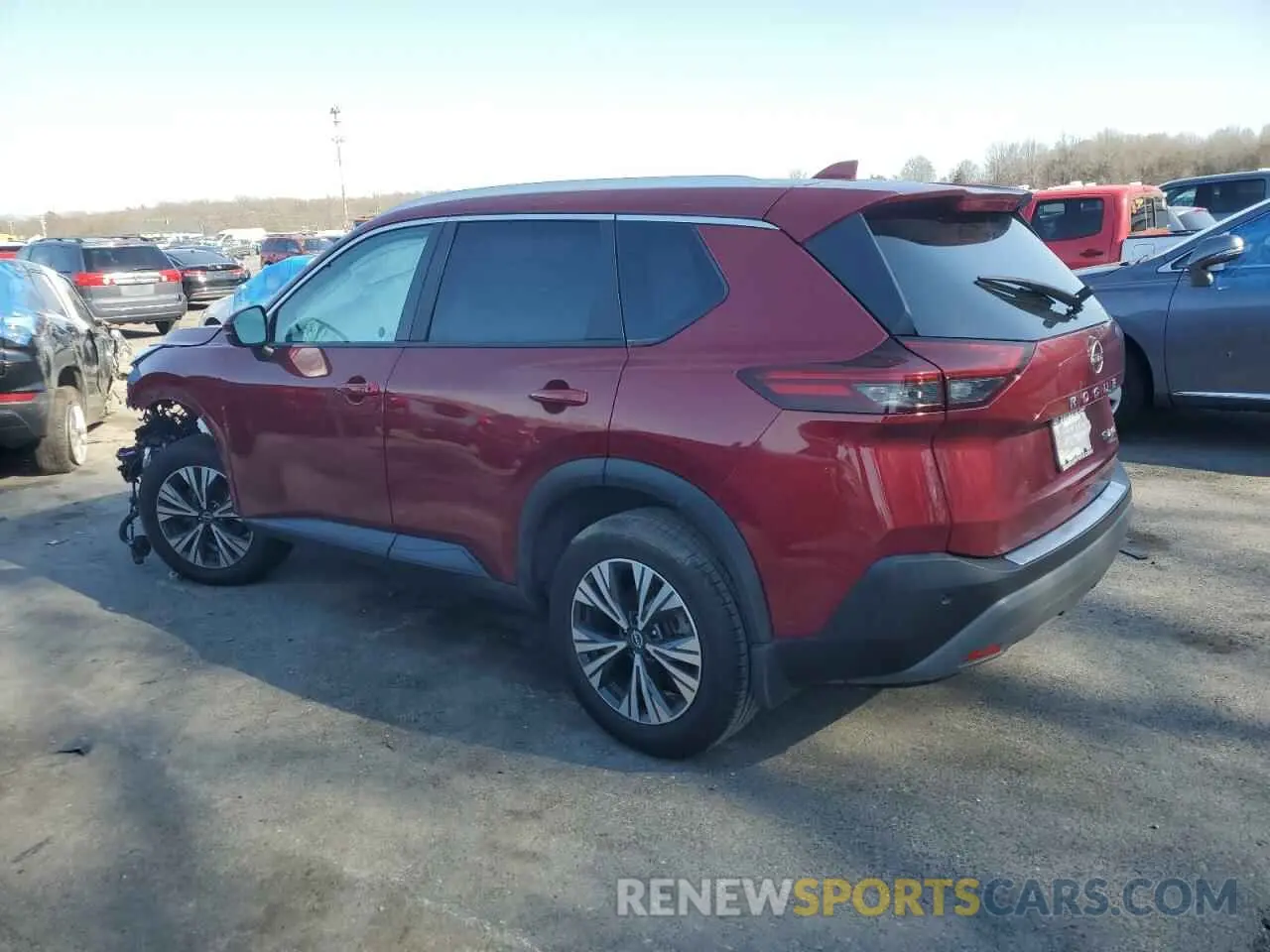 2 Photograph of a damaged car JN8BT3BB4NW335819 NISSAN ROGUE 2022