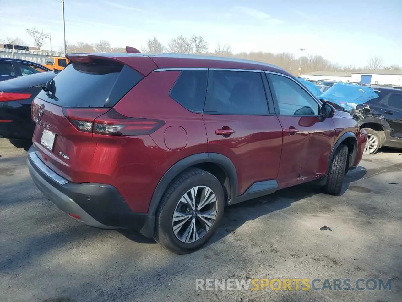 3 Photograph of a damaged car JN8BT3BB4NW335819 NISSAN ROGUE 2022