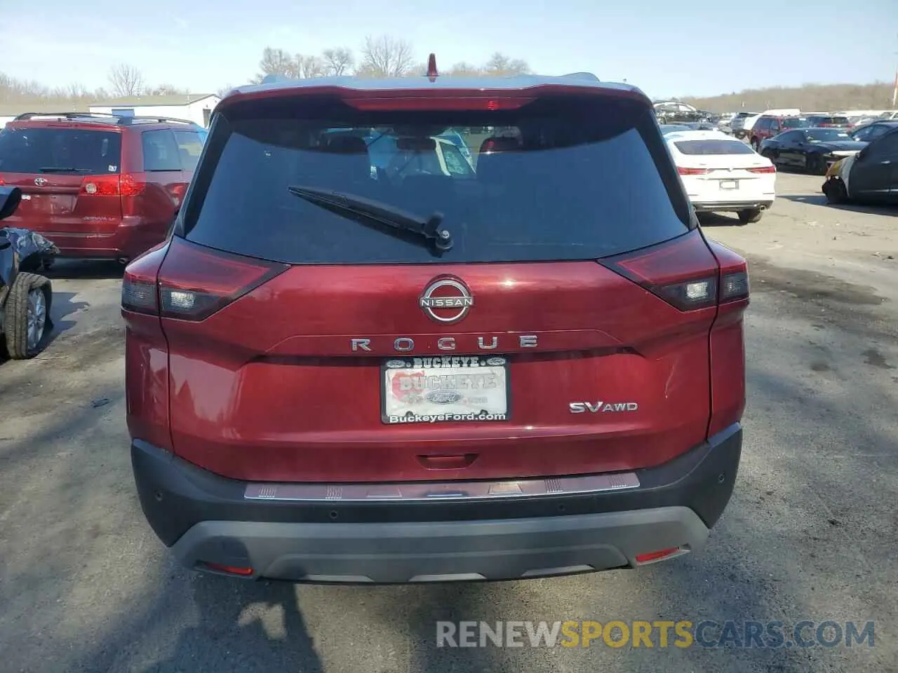6 Photograph of a damaged car JN8BT3BB4NW335819 NISSAN ROGUE 2022