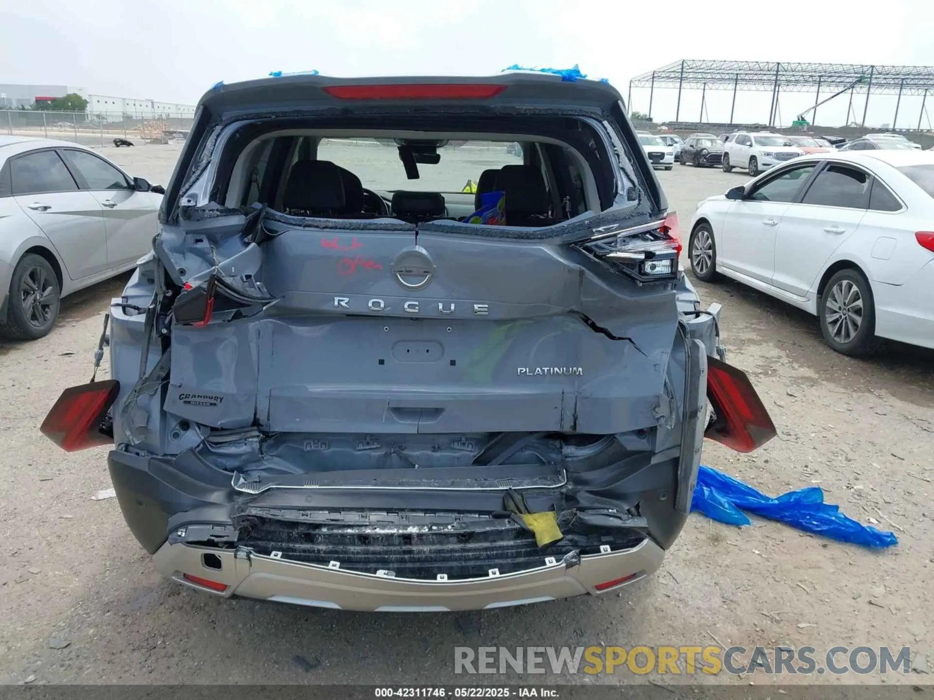 16 Photograph of a damaged car JN8BT3DC7NW119193 NISSAN ROGUE 2022