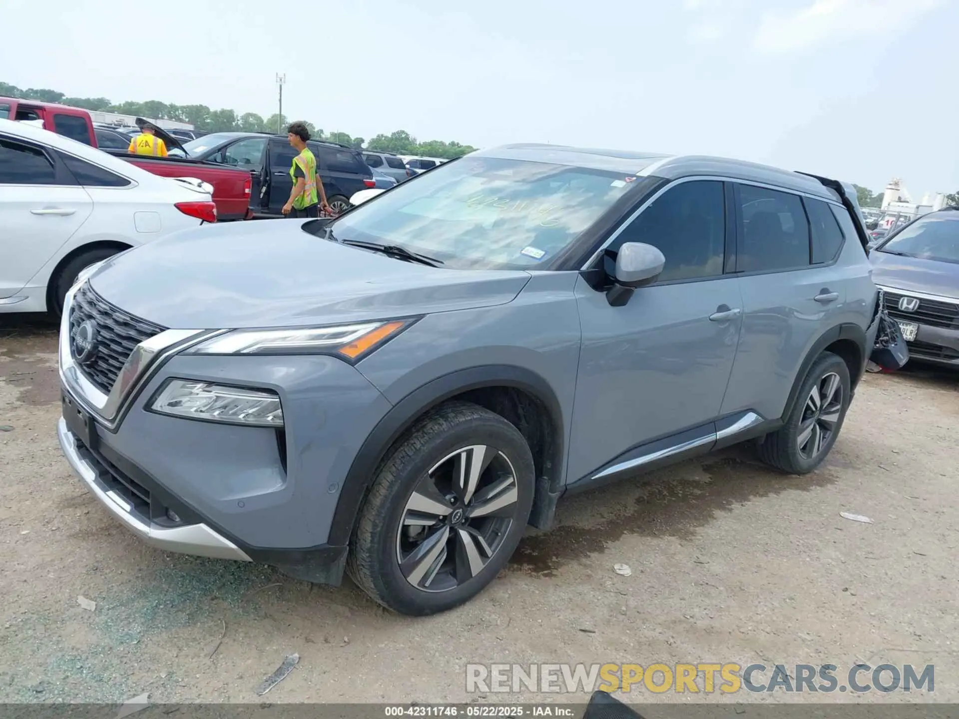2 Photograph of a damaged car JN8BT3DC7NW119193 NISSAN ROGUE 2022