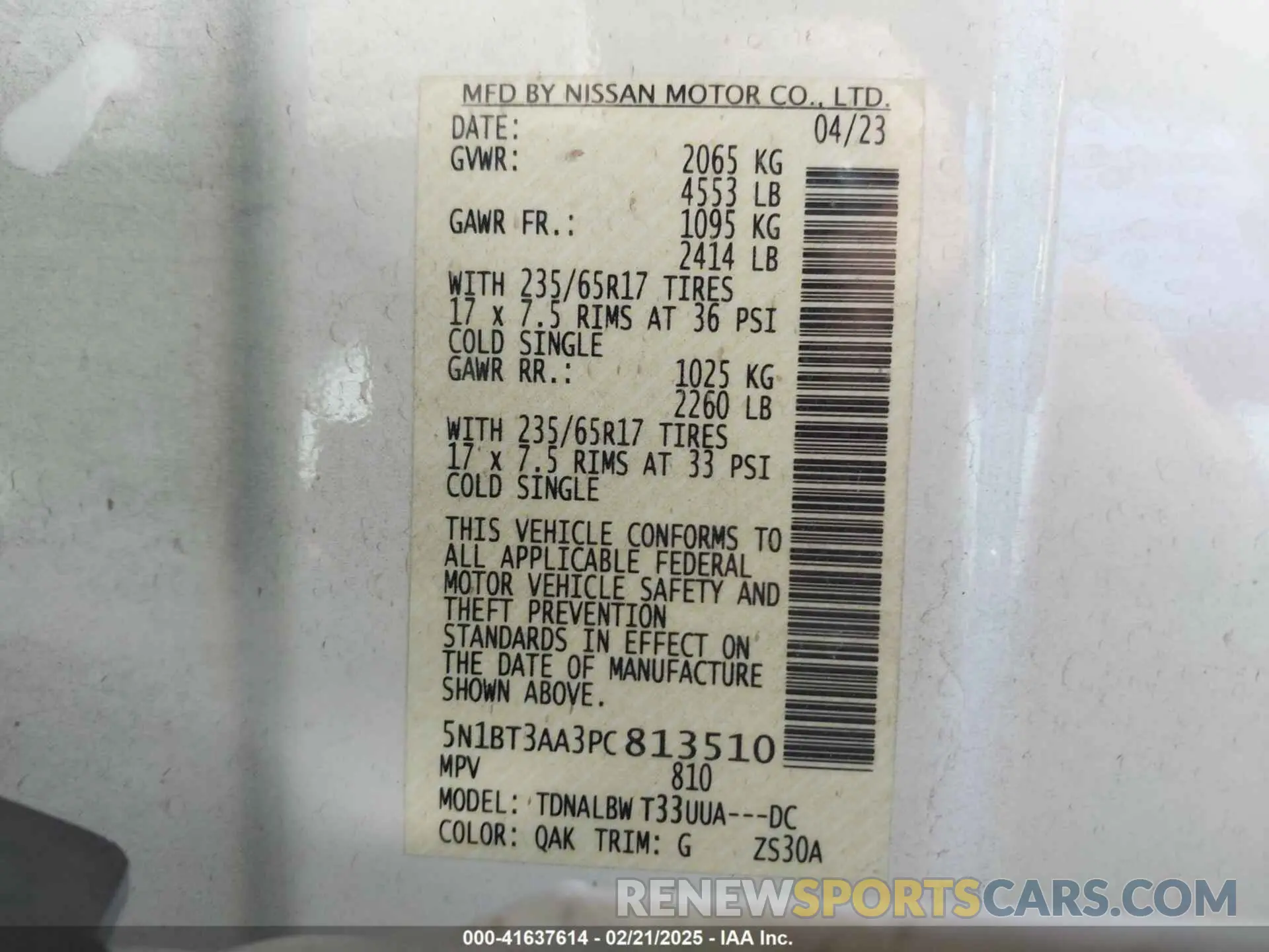 9 Photograph of a damaged car 5N1BT3AA3PC813510 NISSAN ROGUE 2023