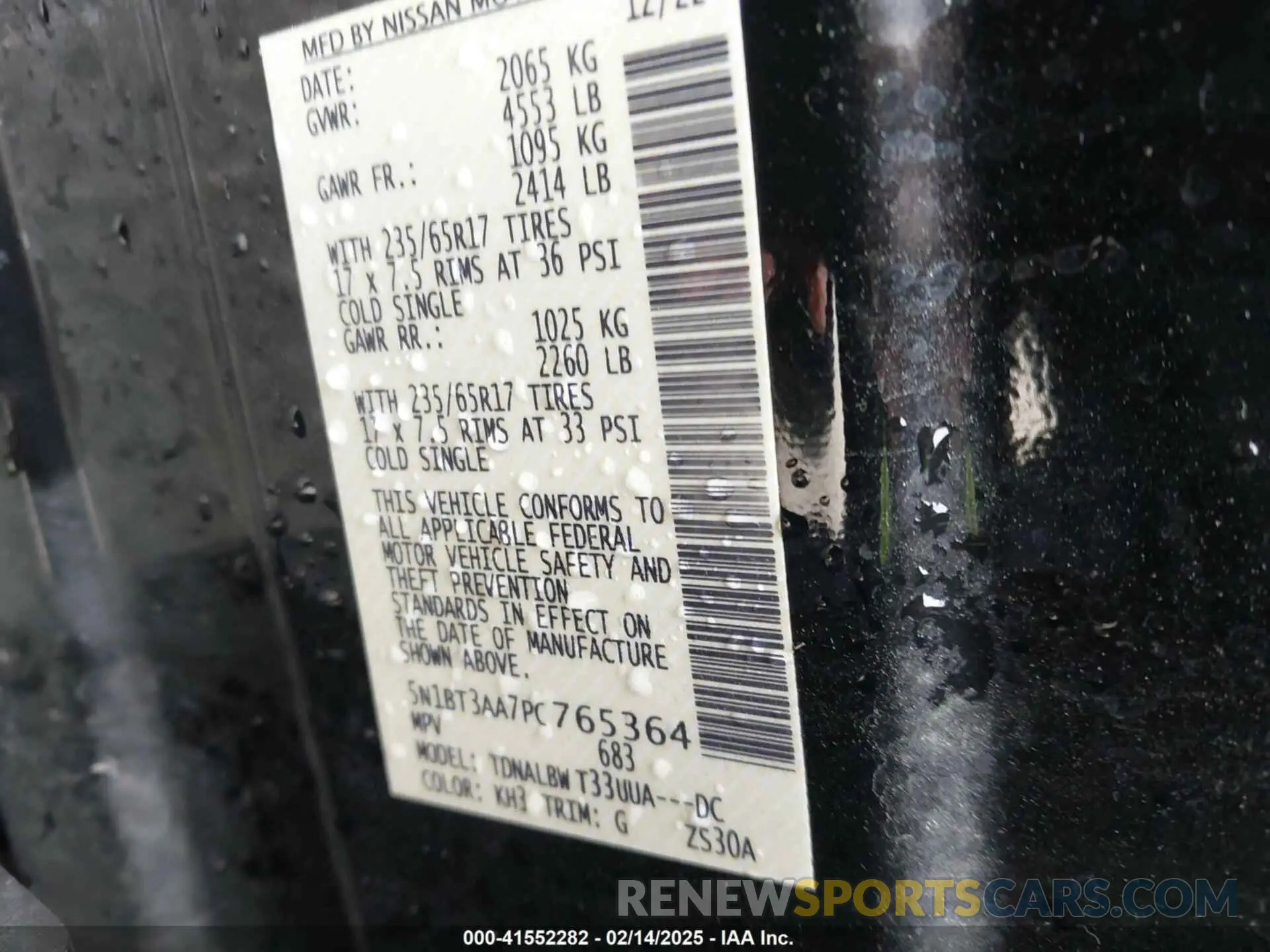 9 Photograph of a damaged car 5N1BT3AA7PC765364 NISSAN ROGUE 2023