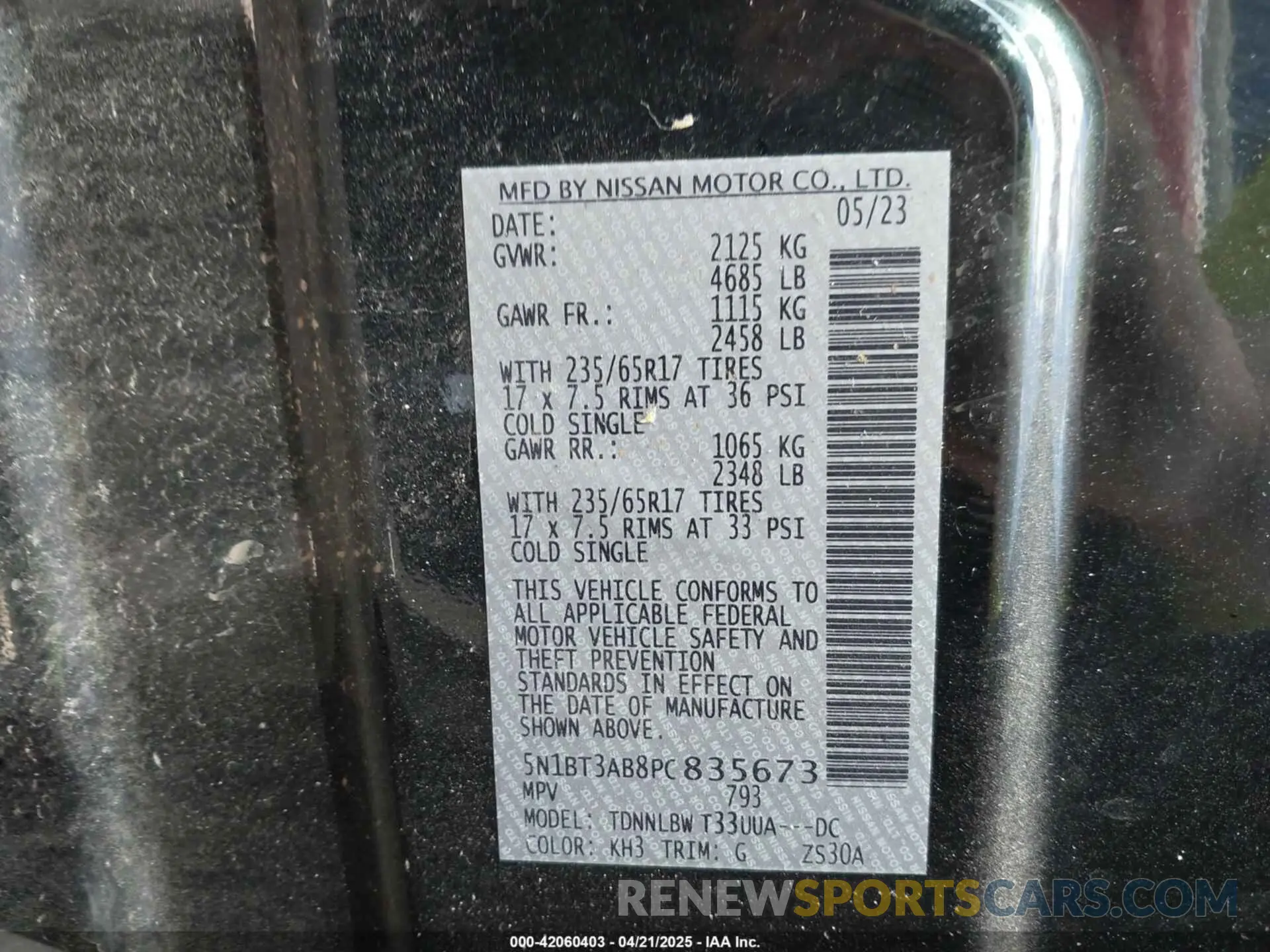 9 Photograph of a damaged car 5N1BT3AB8PC835673 NISSAN ROGUE 2023
