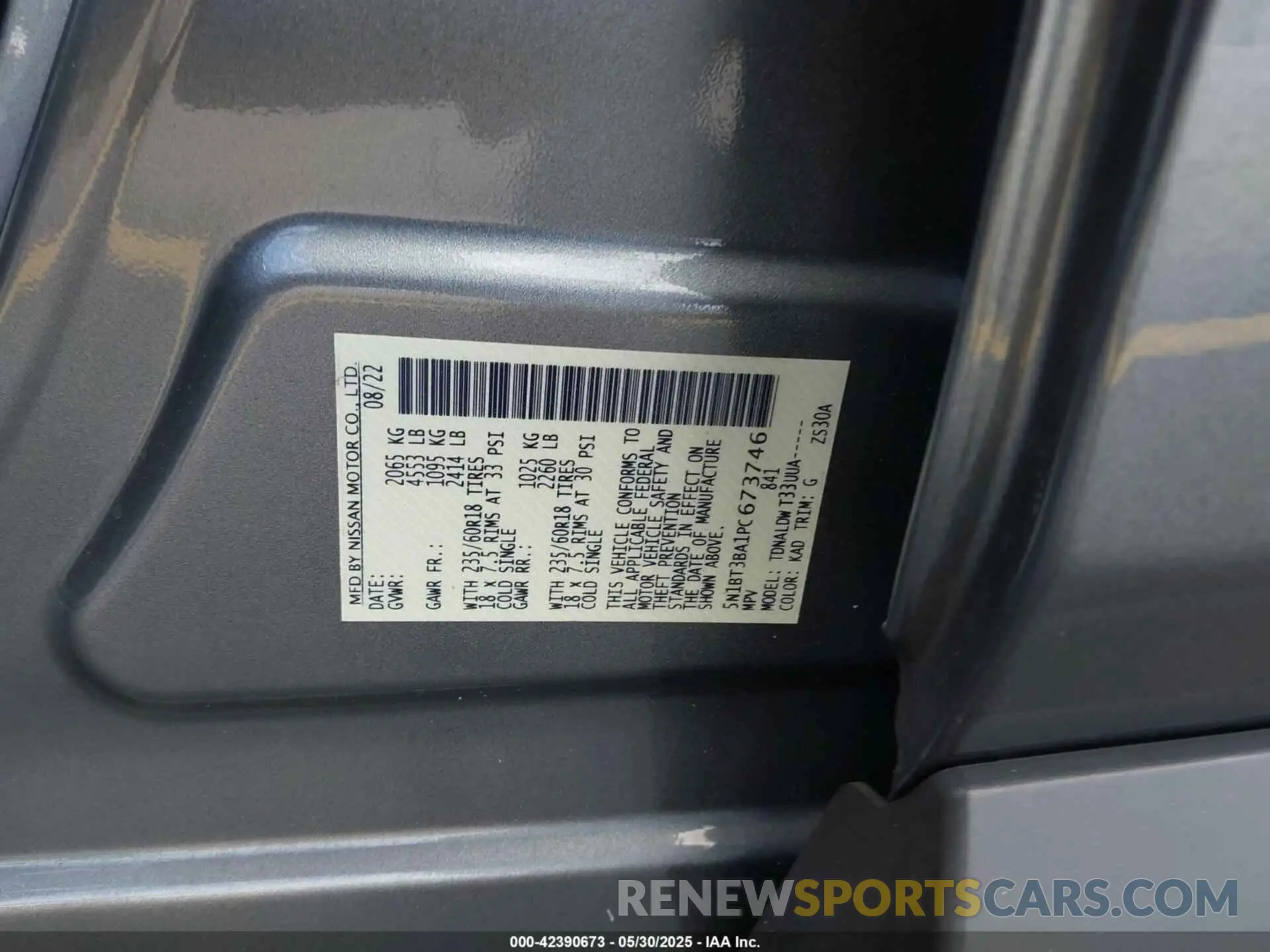 9 Photograph of a damaged car 5N1BT3BA1PC673746 NISSAN ROGUE 2023