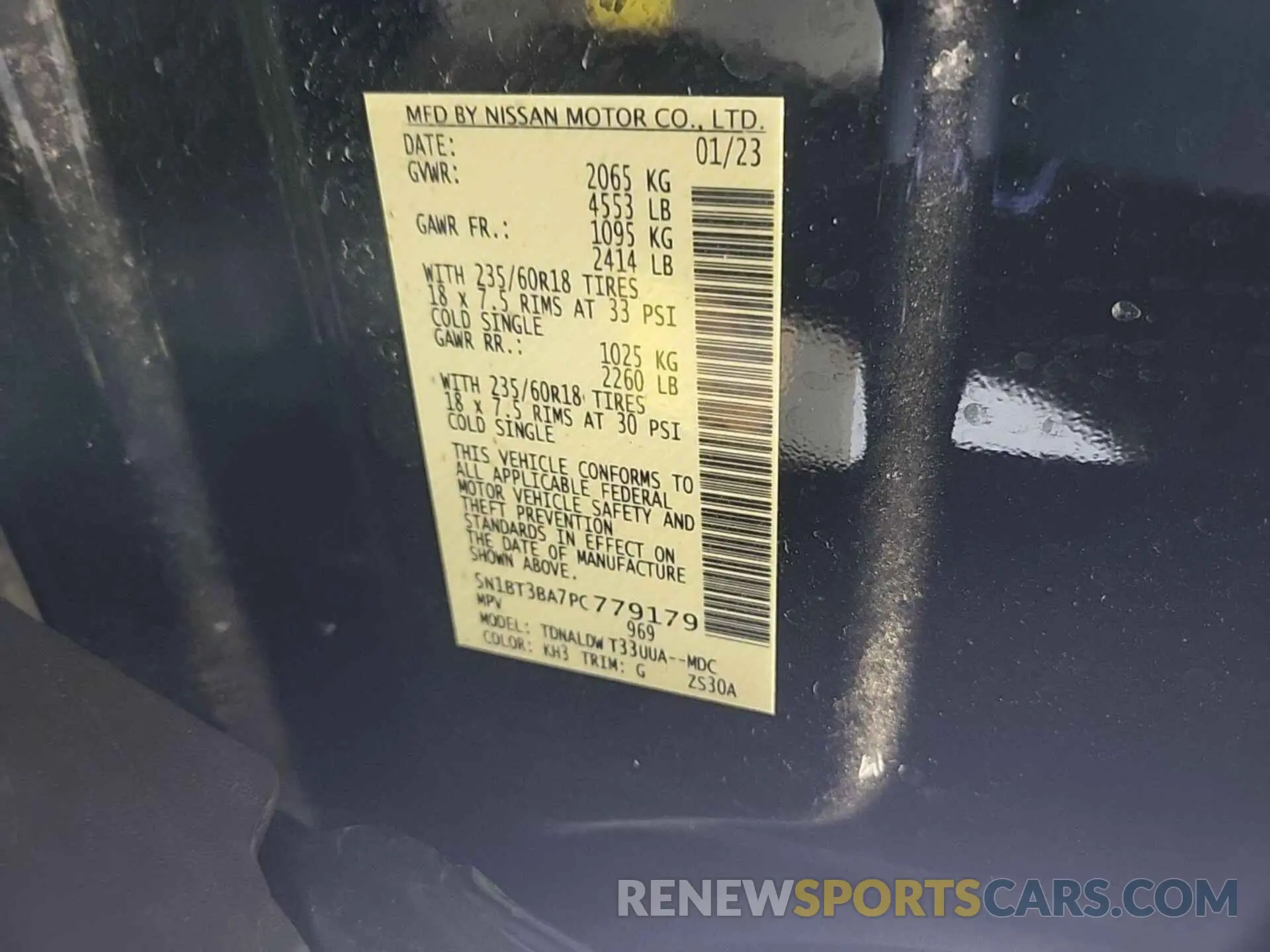 5 Photograph of a damaged car 5N1BT3BA7PC779179 NISSAN ROGUE 2023