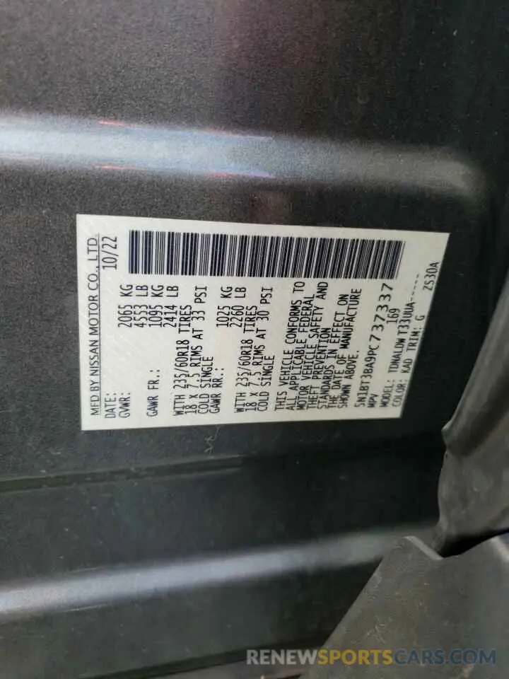 13 Photograph of a damaged car 5N1BT3BA9PC737337 NISSAN ROGUE 2023