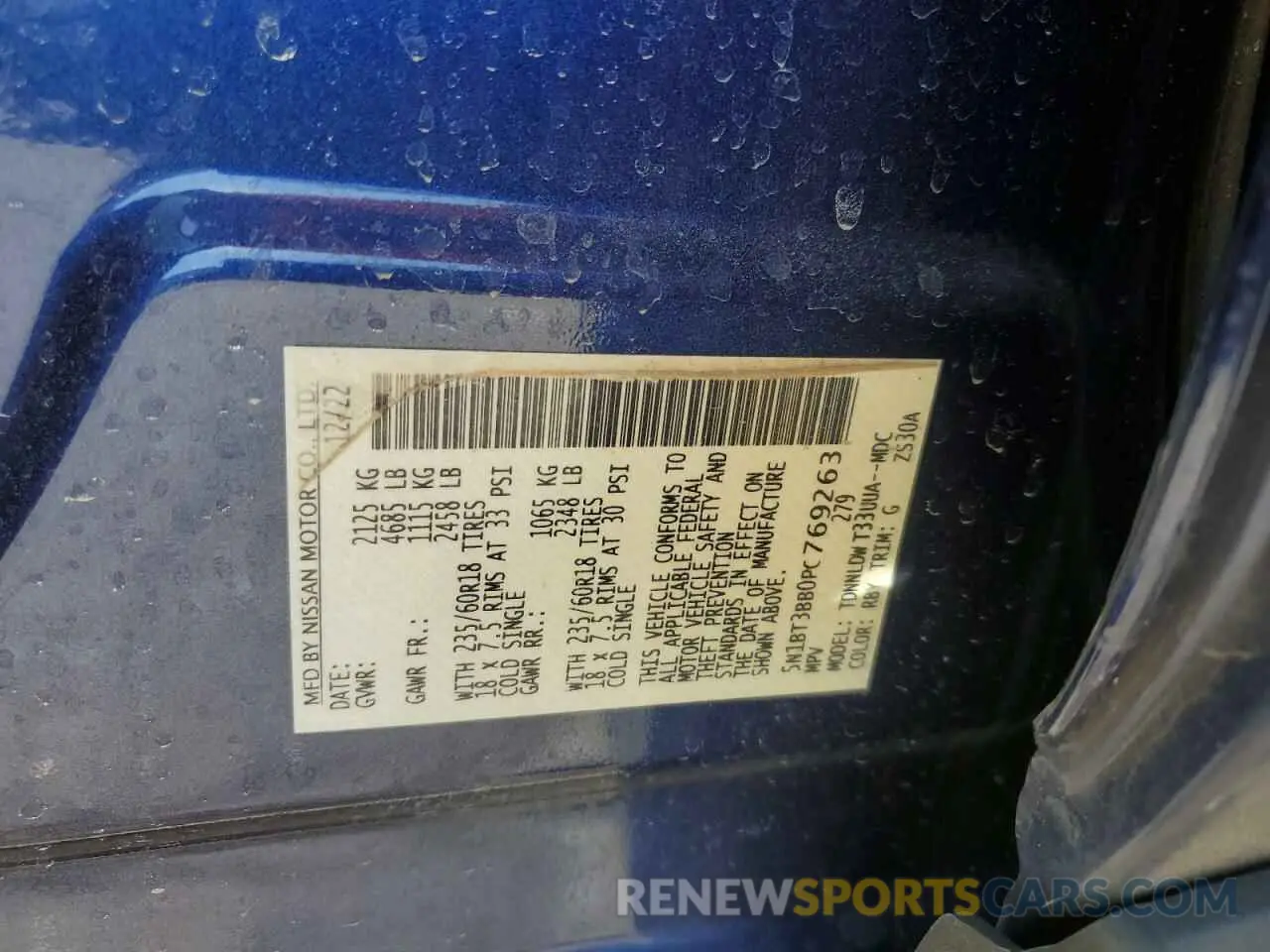 14 Photograph of a damaged car 5N1BT3BB0PC769263 NISSAN ROGUE 2023