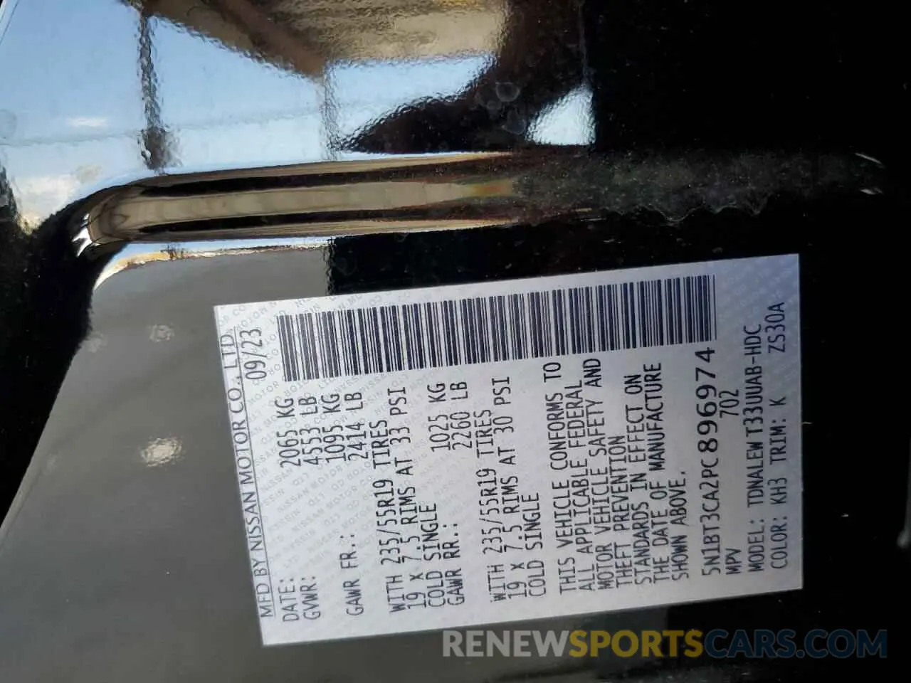 14 Photograph of a damaged car 5N1BT3CA2PC896974 NISSAN ROGUE 2023