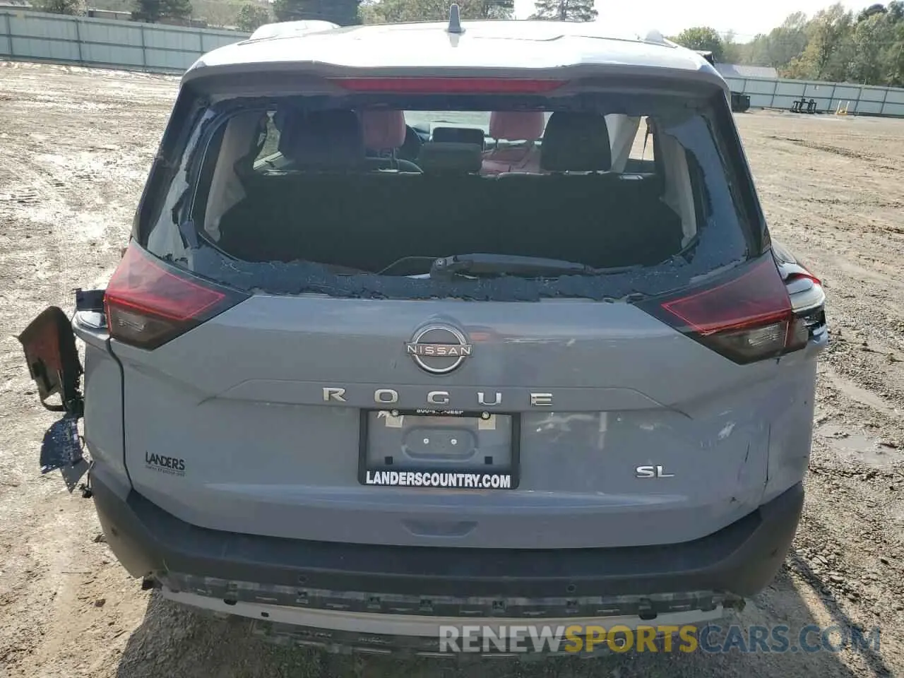 6 Photograph of a damaged car 5N1BT3CA8PC927001 NISSAN ROGUE 2023