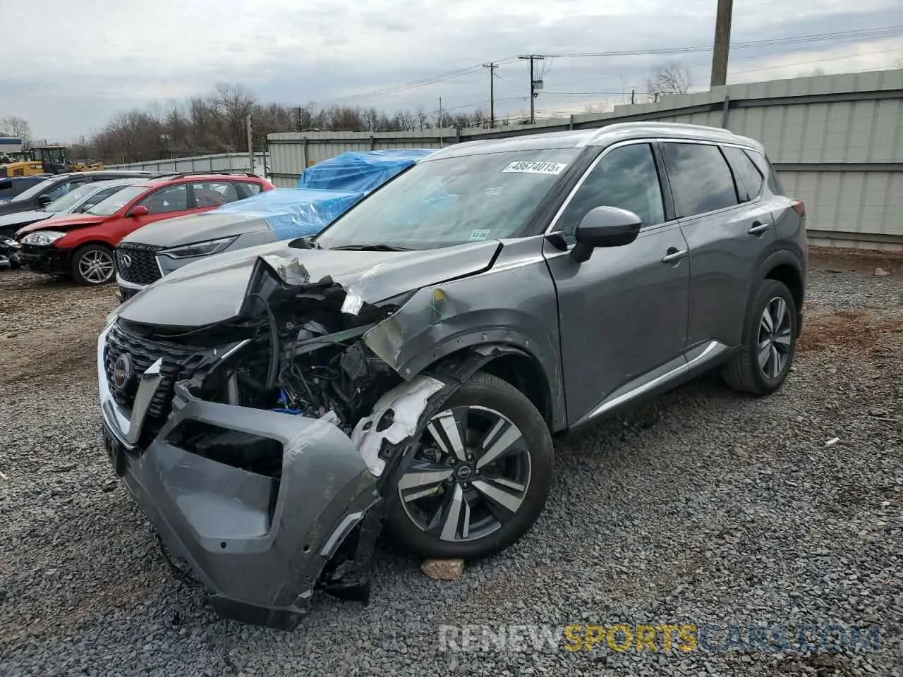 1 Photograph of a damaged car 5N1BT3CB0PC933142 NISSAN ROGUE 2023