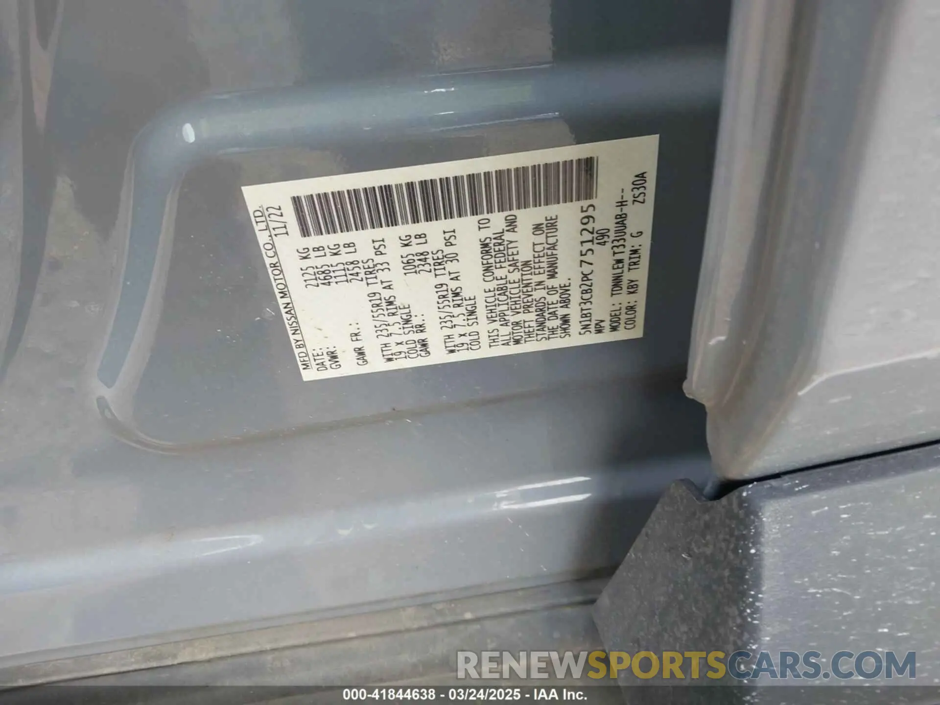 9 Photograph of a damaged car 5N1BT3CB2PC751295 NISSAN ROGUE 2023