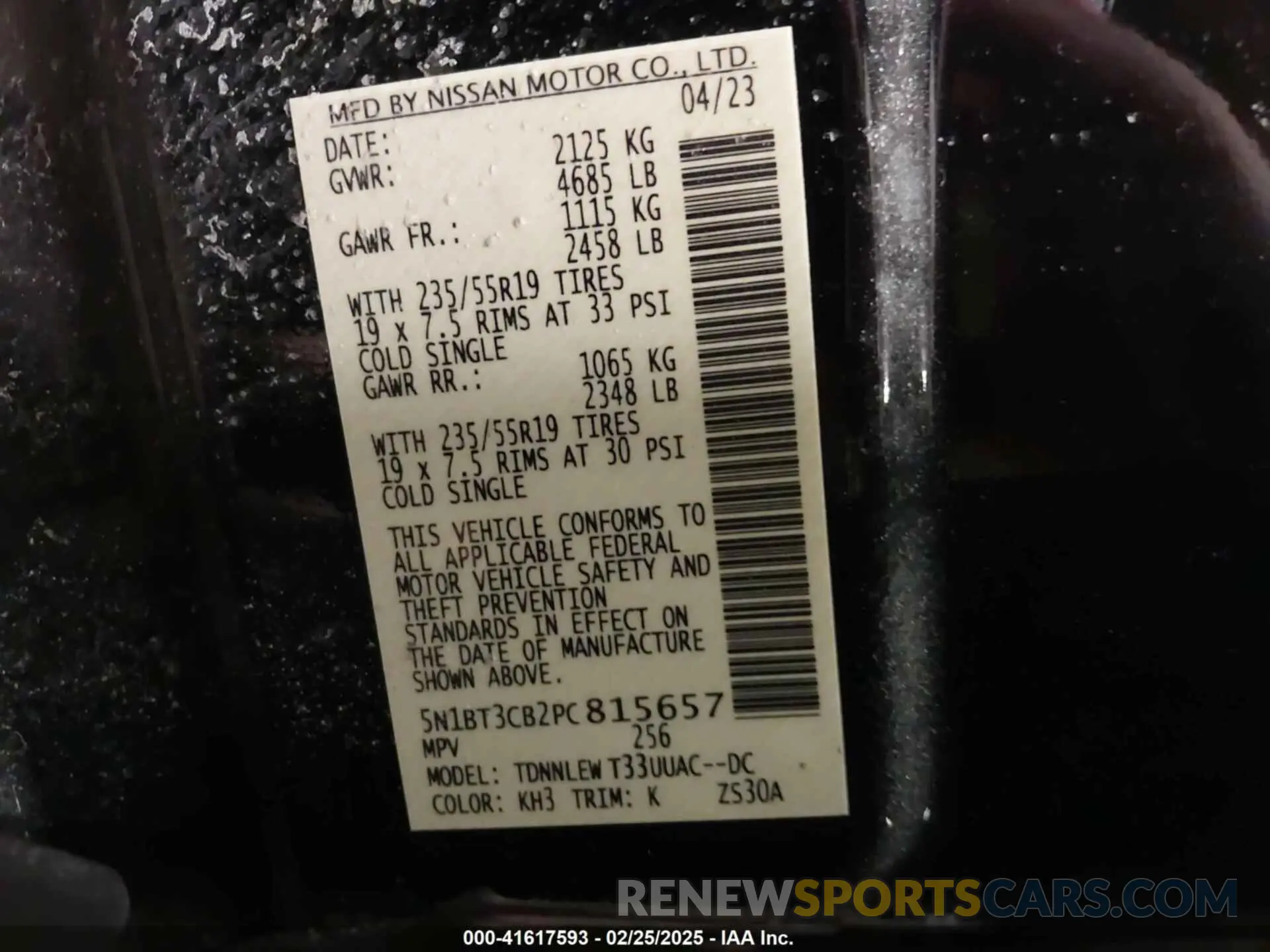 9 Photograph of a damaged car 5N1BT3CB2PC815657 NISSAN ROGUE 2023