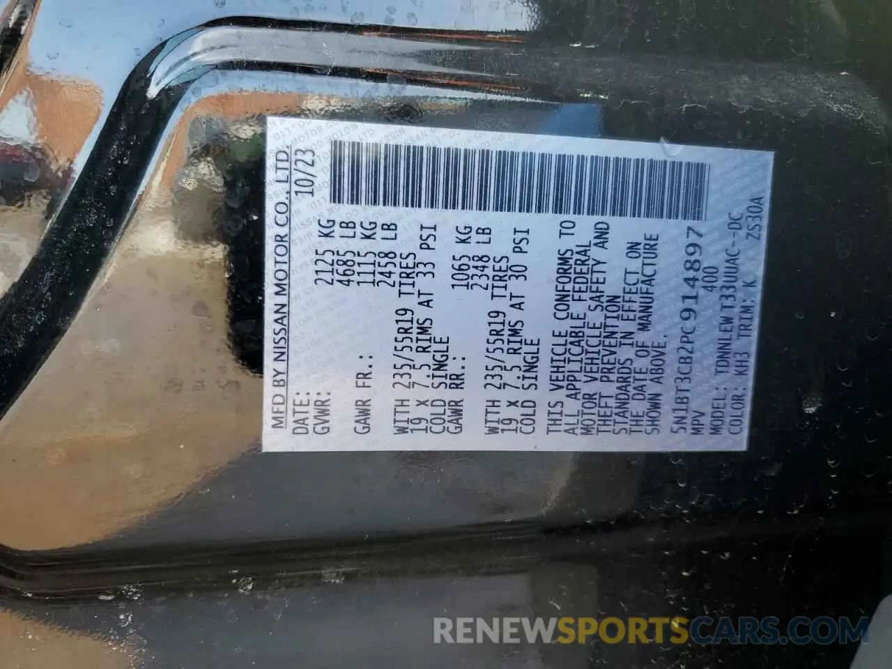 15 Photograph of a damaged car 5N1BT3CB2PC914897 NISSAN ROGUE 2023