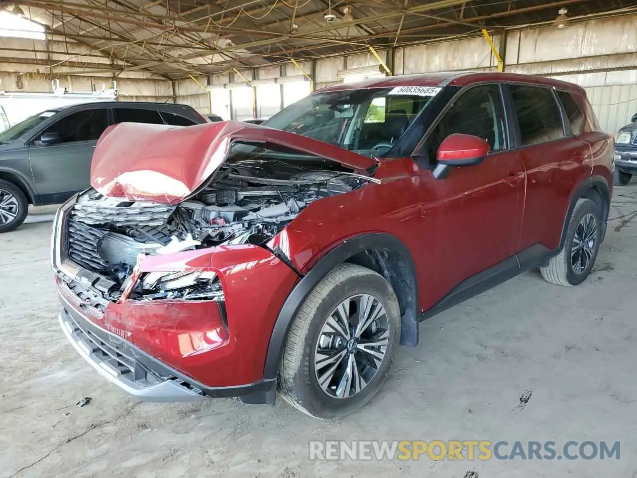 1 Photograph of a damaged car JN8BT3BA1PW012337 NISSAN ROGUE 2023