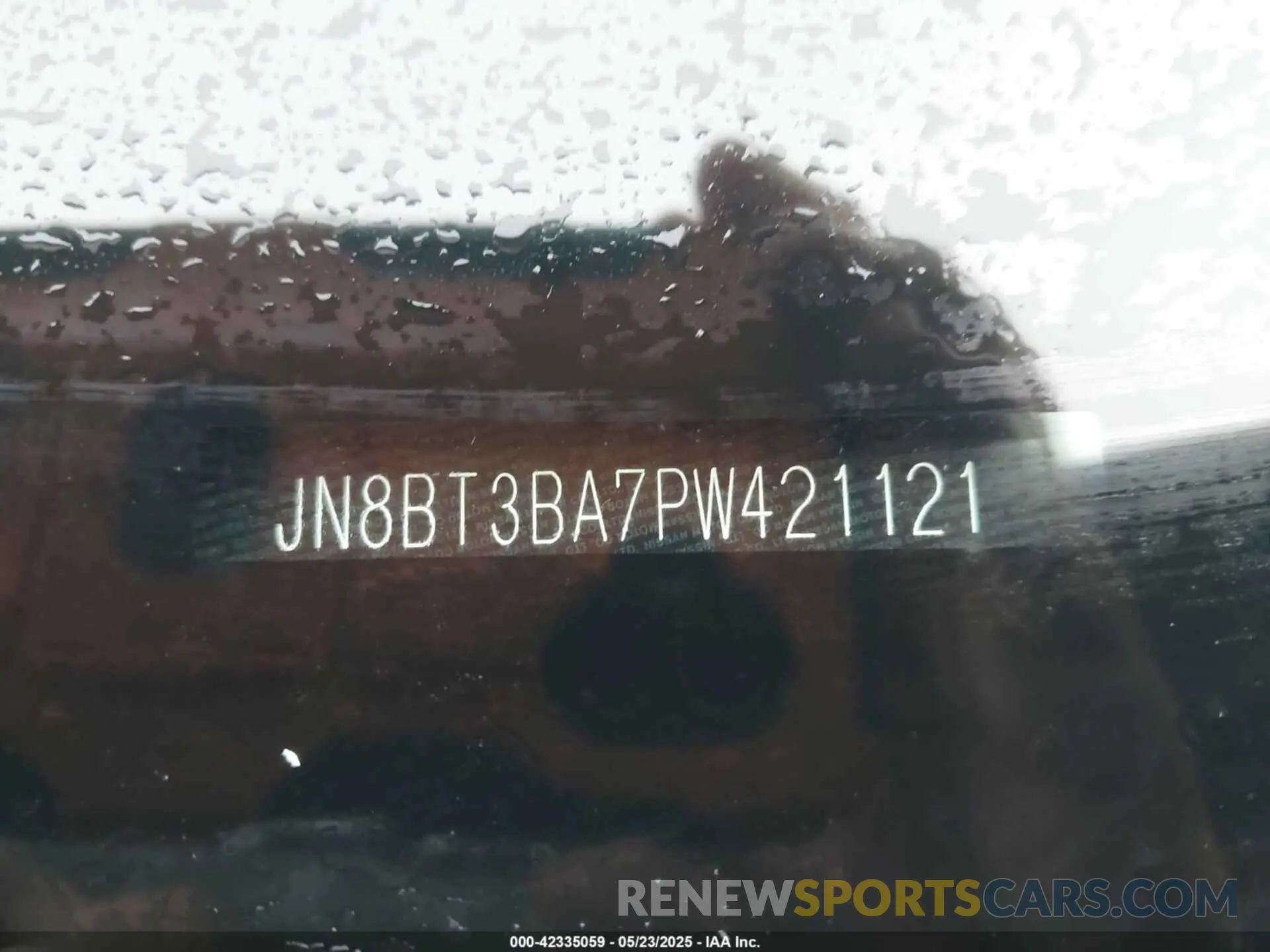 9 Photograph of a damaged car JN8BT3BA7PW421121 NISSAN ROGUE 2023